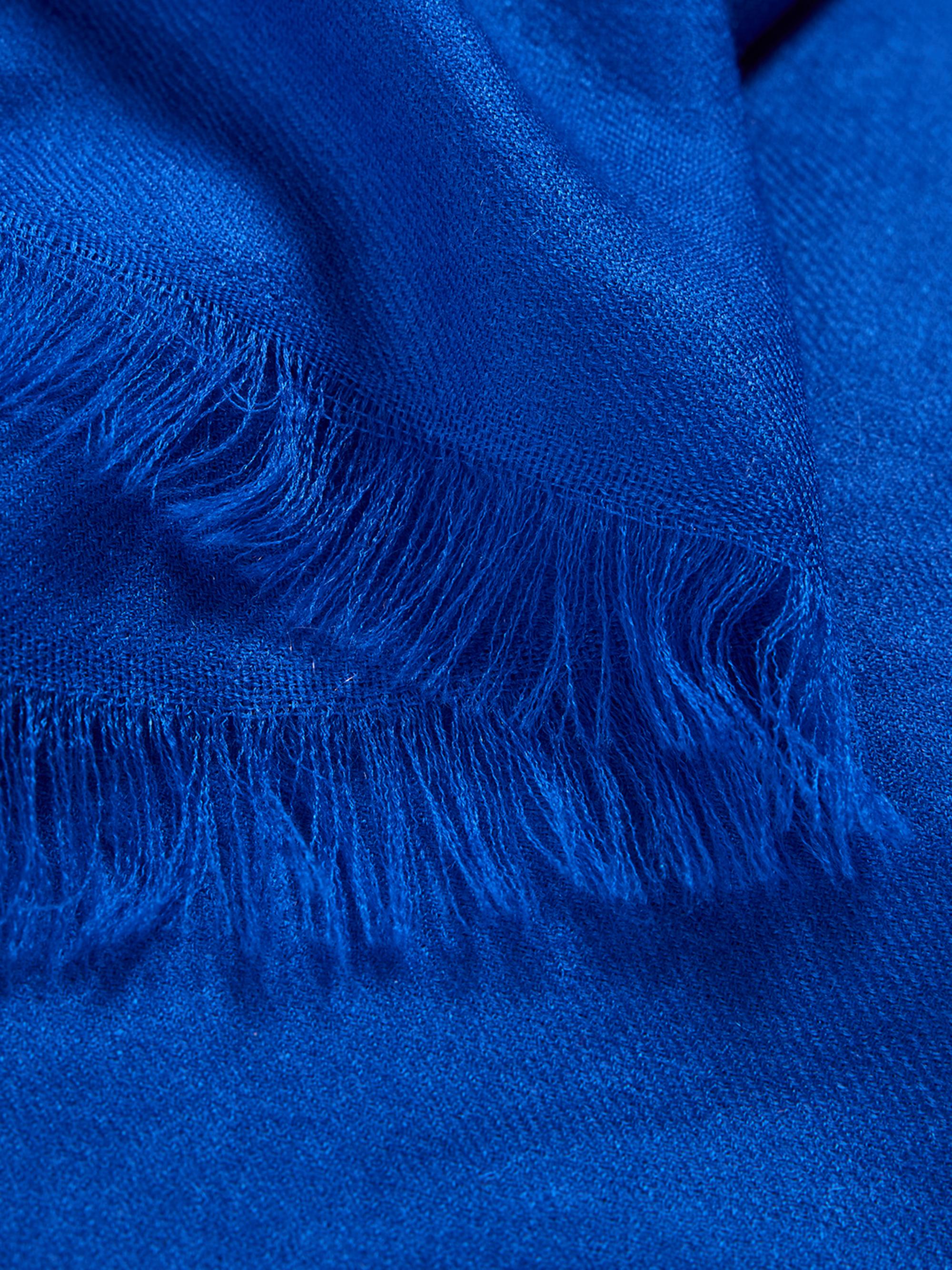 Sofia Cashmere Women's Lightweight Cashmere Scarf - Cobalt | Thumbnail 4