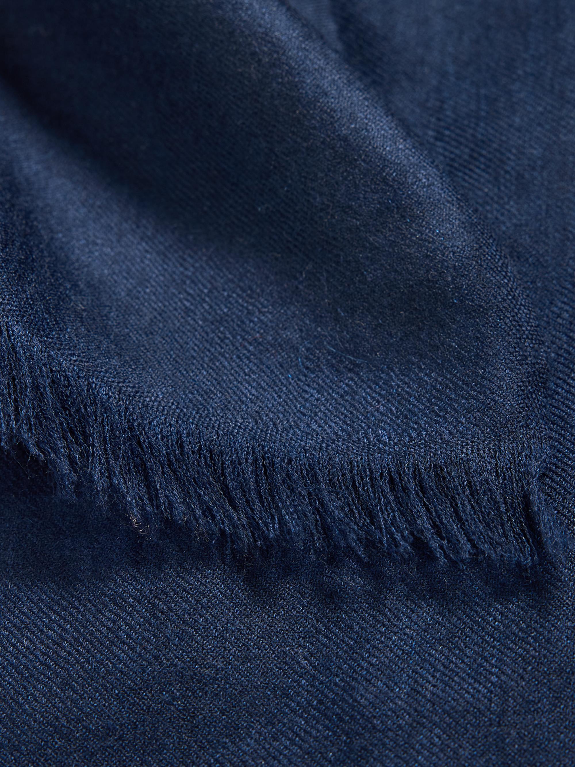 Sofia Cashmere Women's Lightweight Cashmere Scarf - Dark Navy | Thumbnail 3