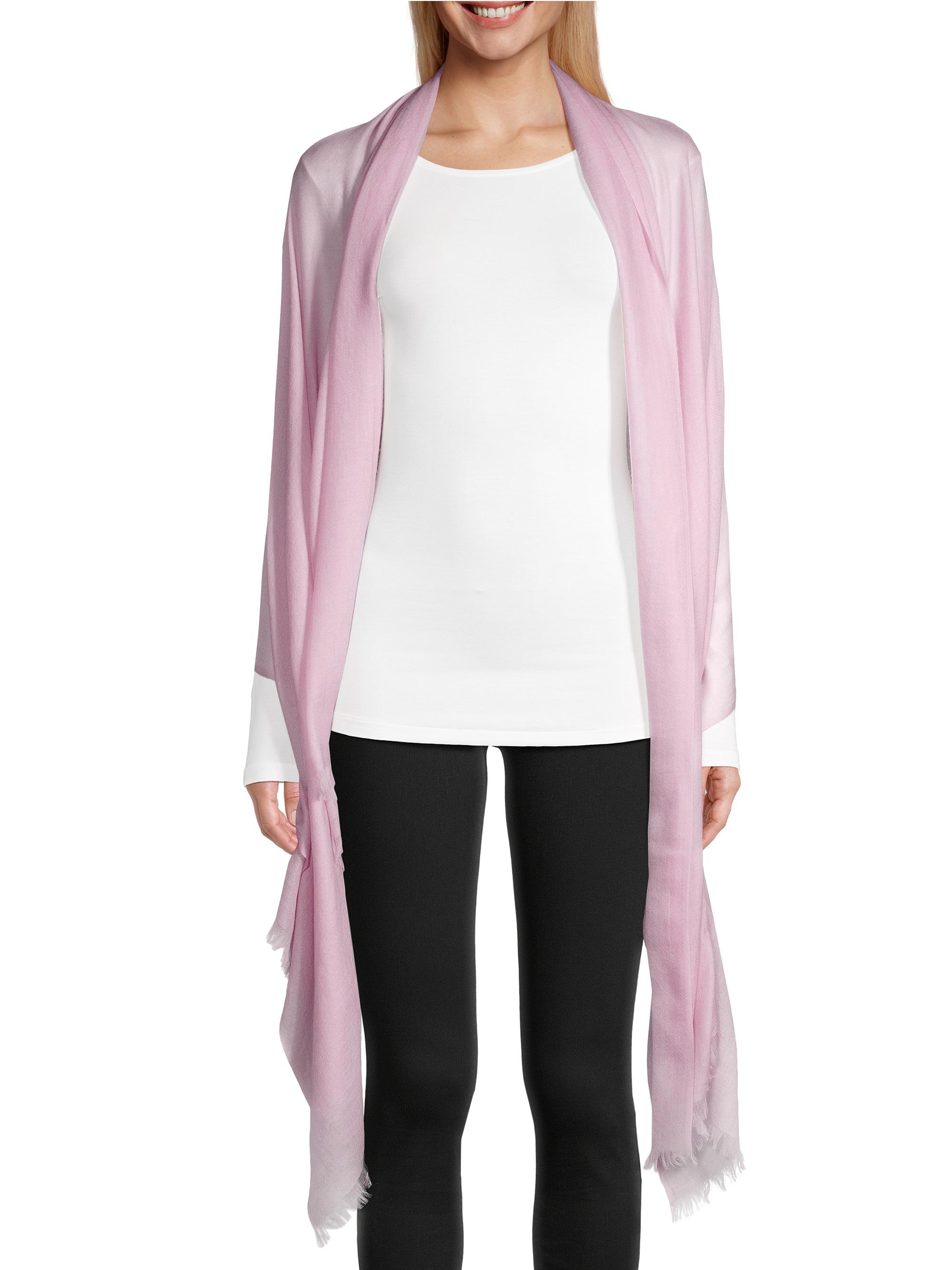 Sofia Cashmere Women's Lightweight Cashmere Scarf - Pink | Thumbnail 5
