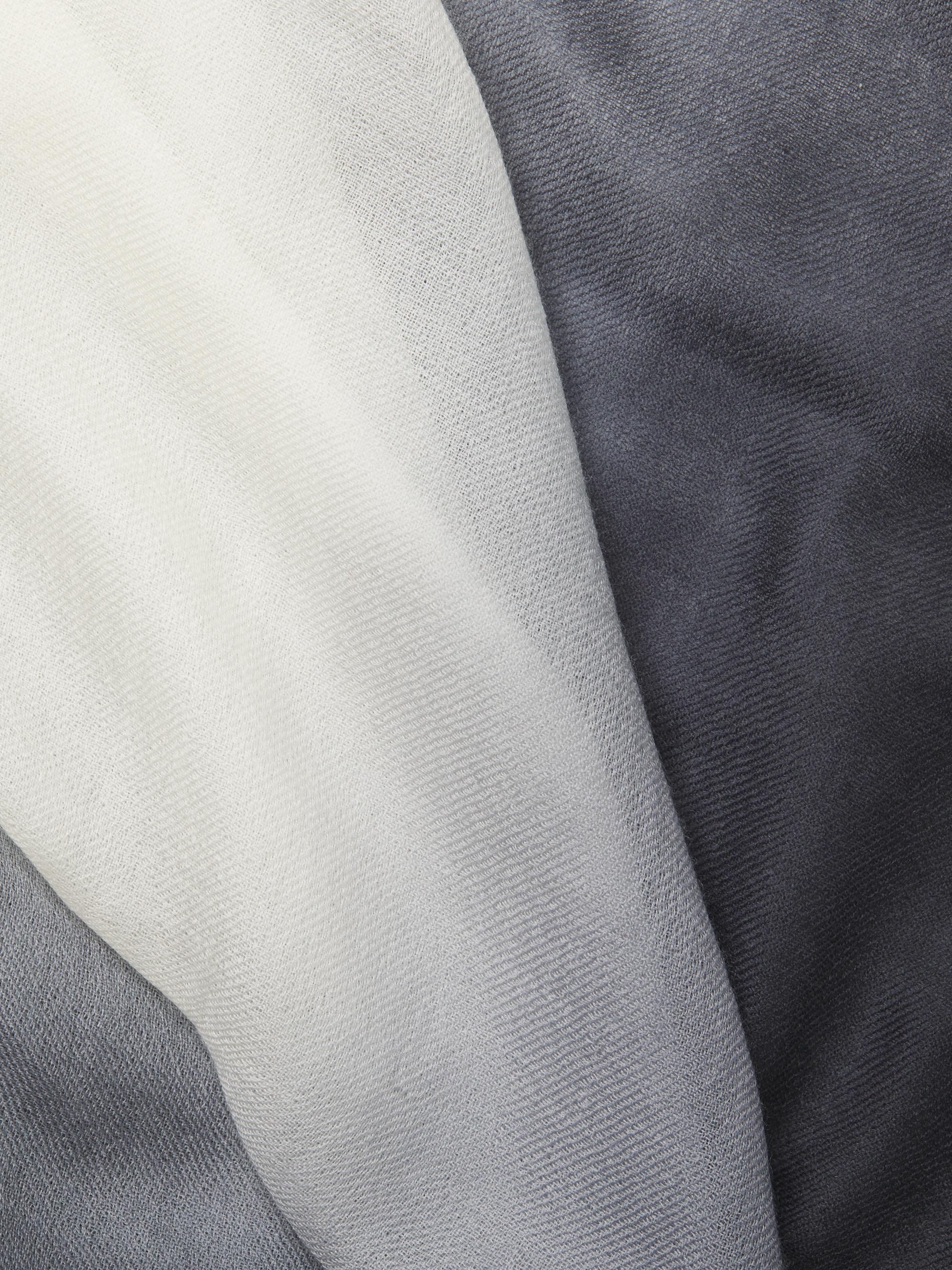 Sofia Cashmere Women's Ombré CashmereScarf - Black White | Thumbnail 4