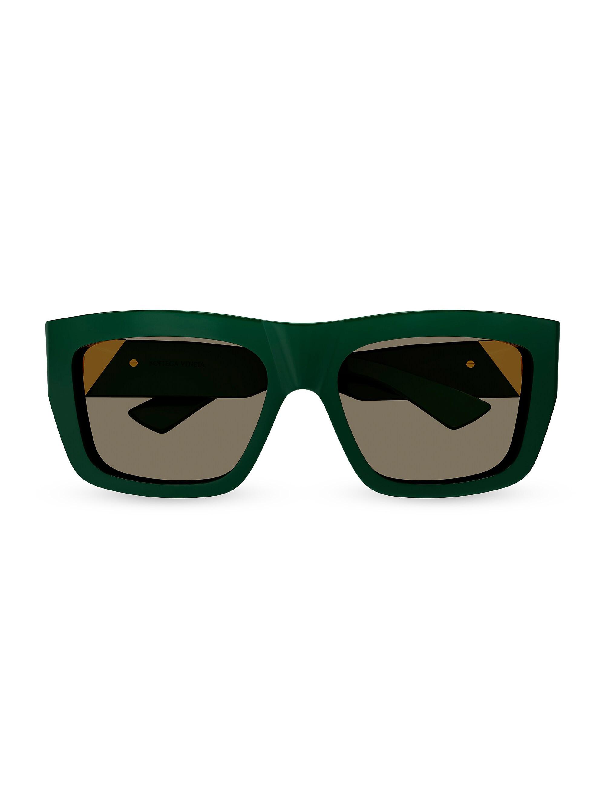 Bottega Veneta New Triangle Acetate 57MM Square Sunglasses | Saks