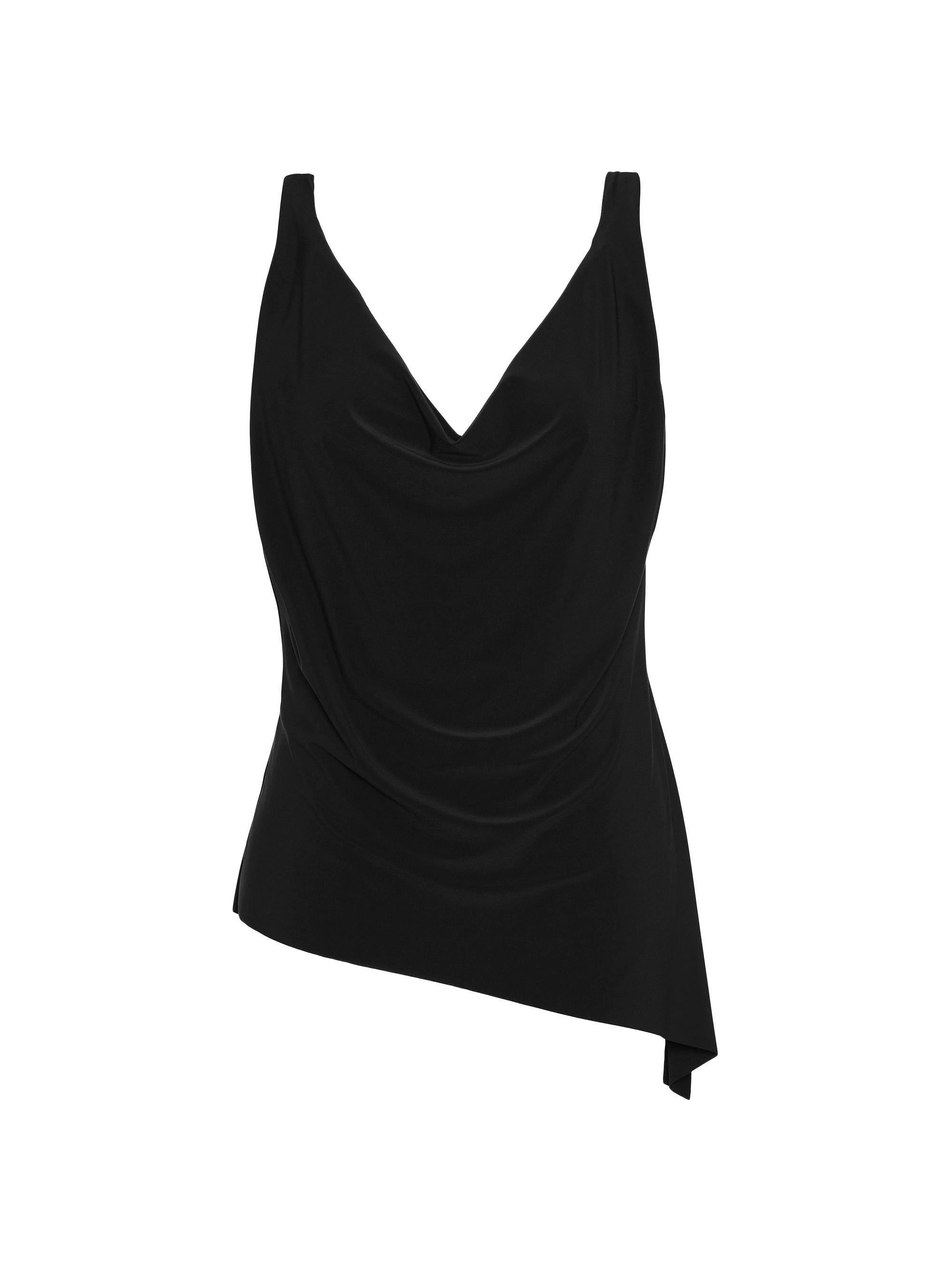 Magicsuit Women's Plus Winnie Cowlneck Tankini Top - Black