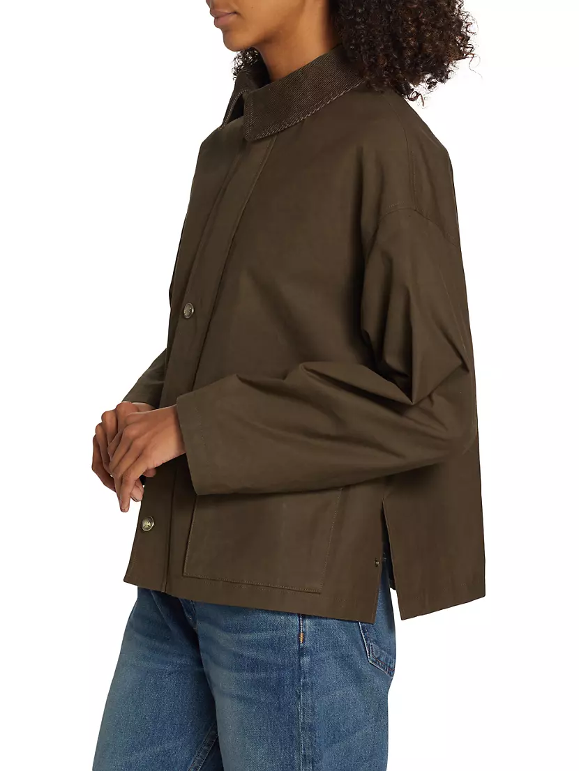 Shop Nili Lotan Alex Boxy Zip-Front Jacket | Saks Fifth Avenue