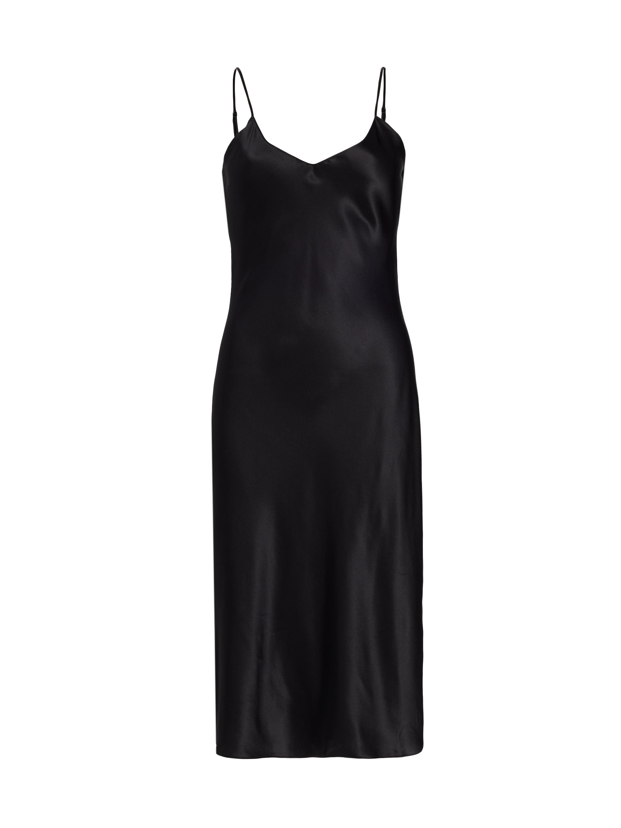 Nili Lotan Women's Sleeveless Silk Midi-Dress - Black