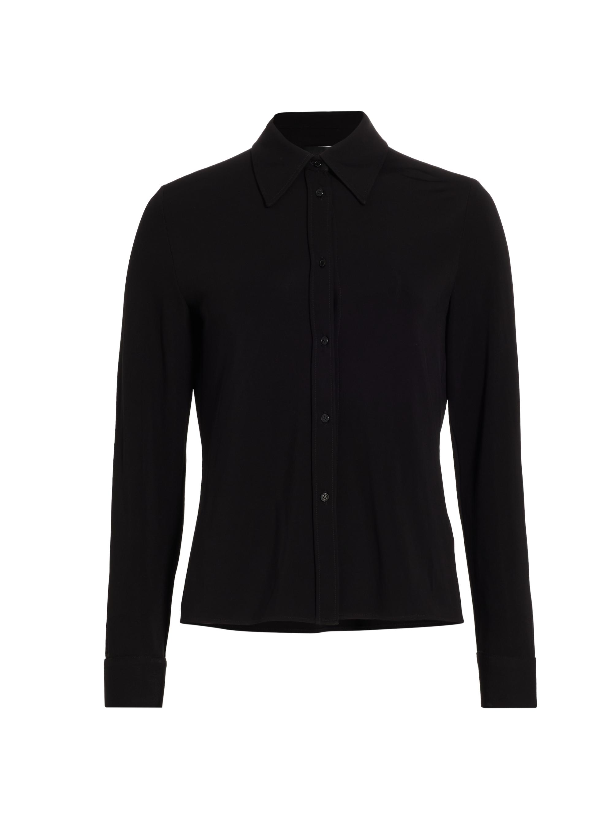 Nili Lotan Women's Celestine Button-Front Blouse - Black