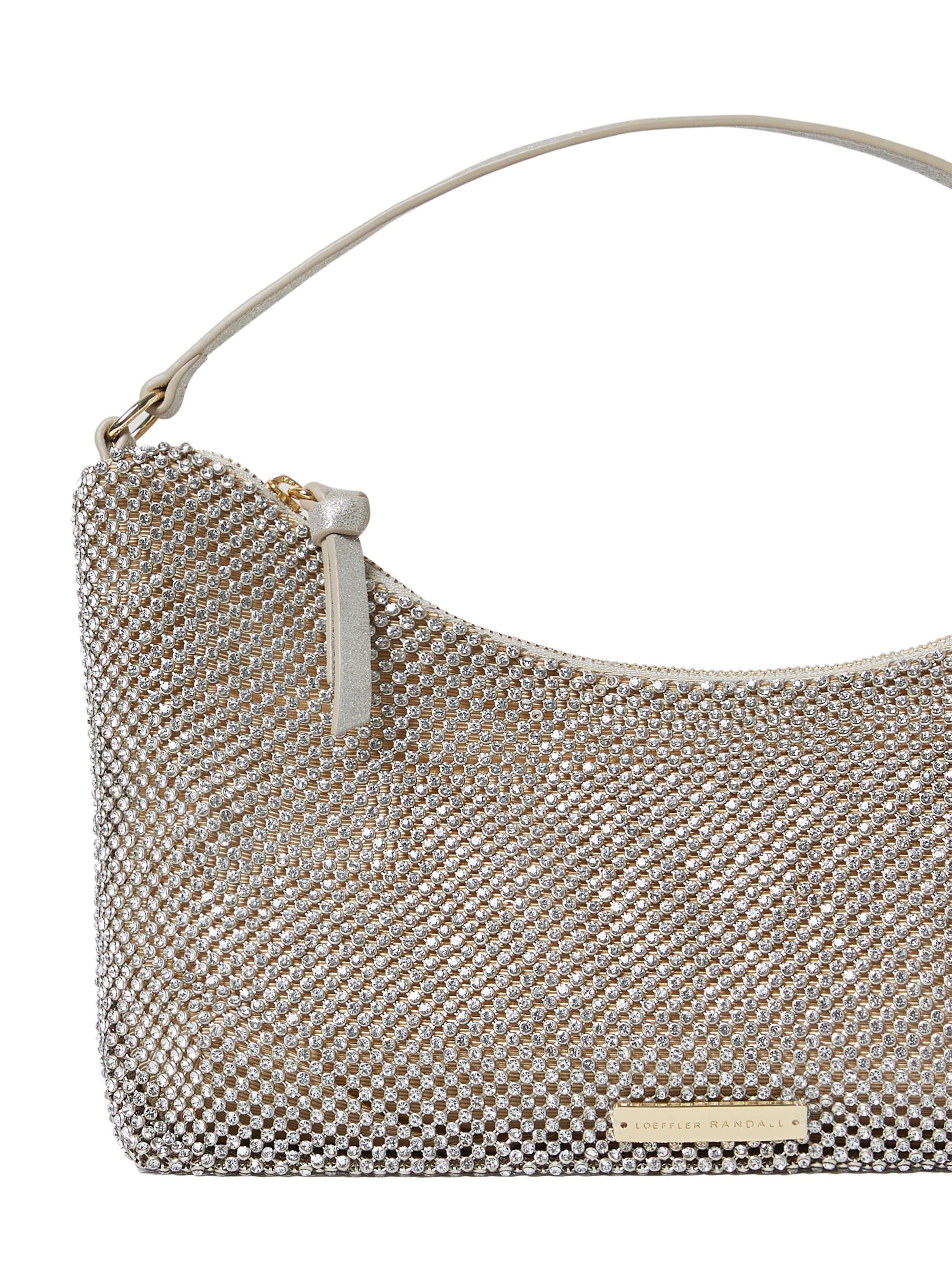 Shop Loeffler Randall Diamante Crystal Mesh Baguette Bag | Saks 