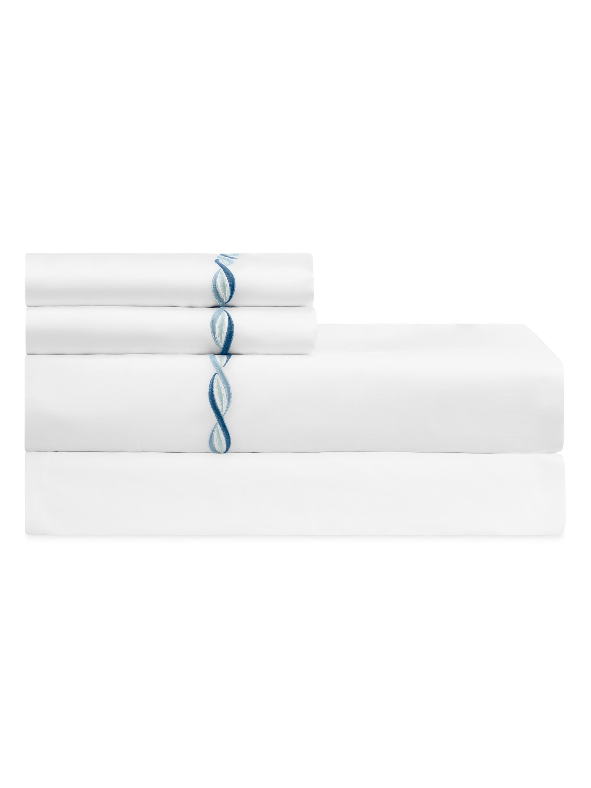 Home Treasures Cadence Sateen Sheet Set - Blue Queen