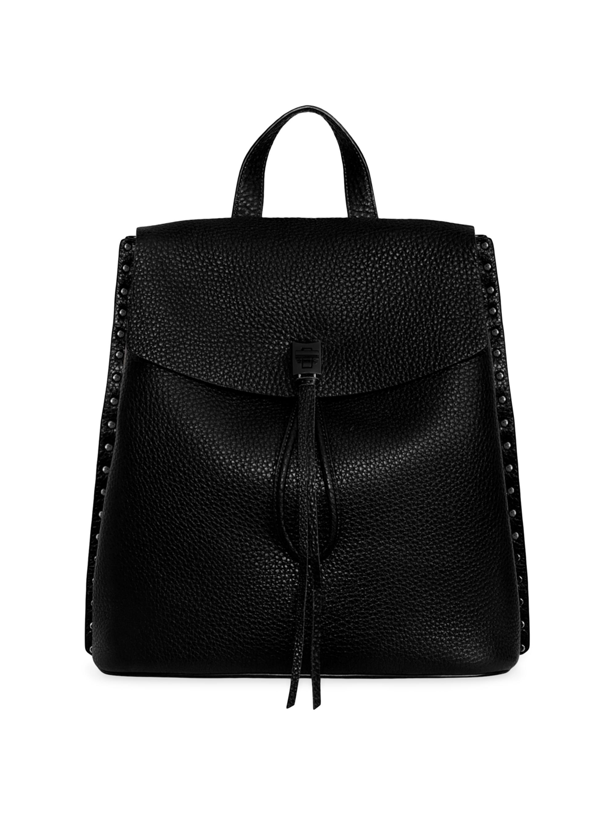 Rebecca Minkoff Women's Darren Signature Leather Backpack - Black