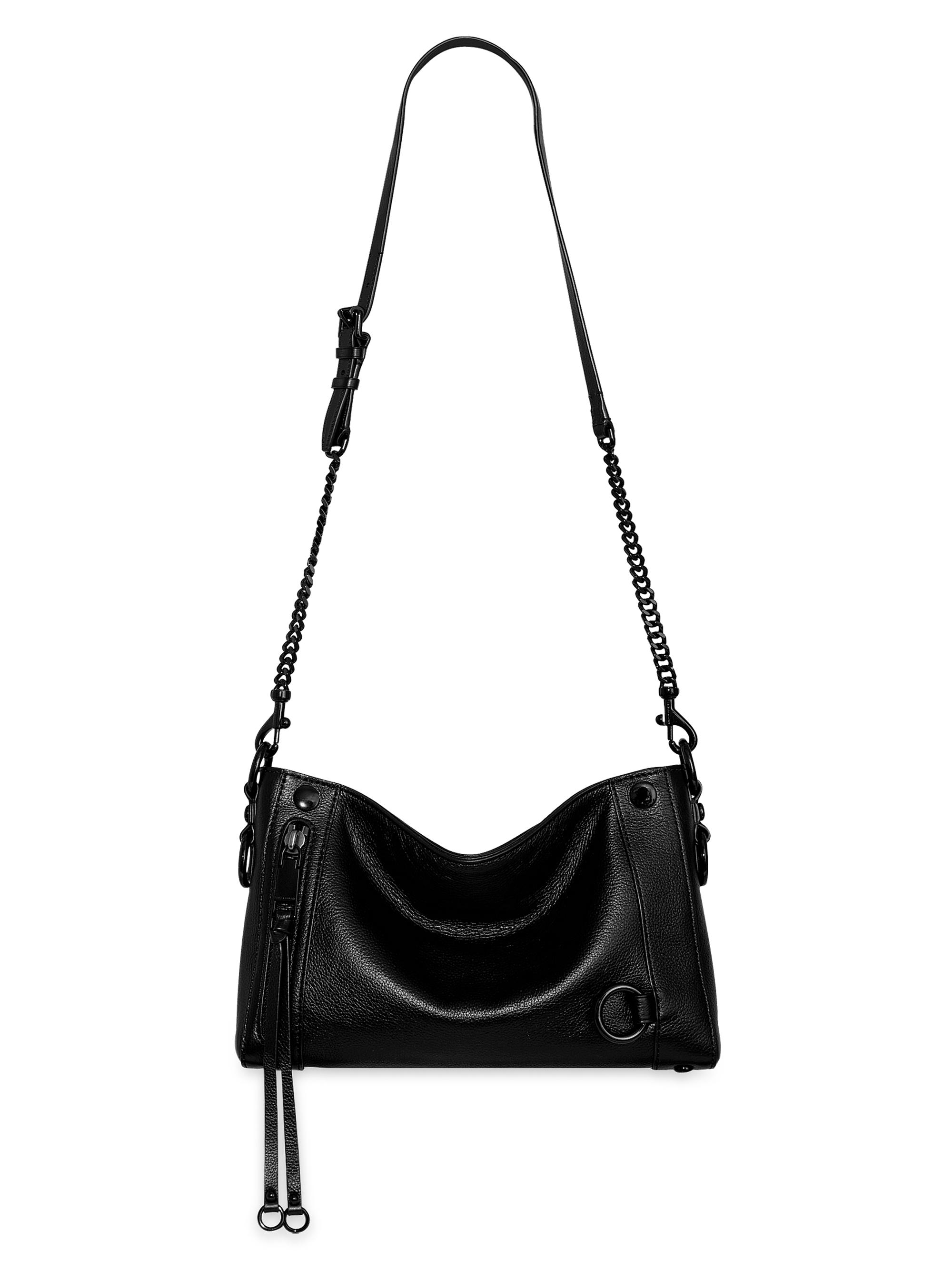 Rebecca Minkoff Women's Mini Mab Leather Crossbody Bag - Black