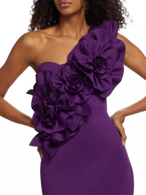 Badgley Mischka Lilac Gown