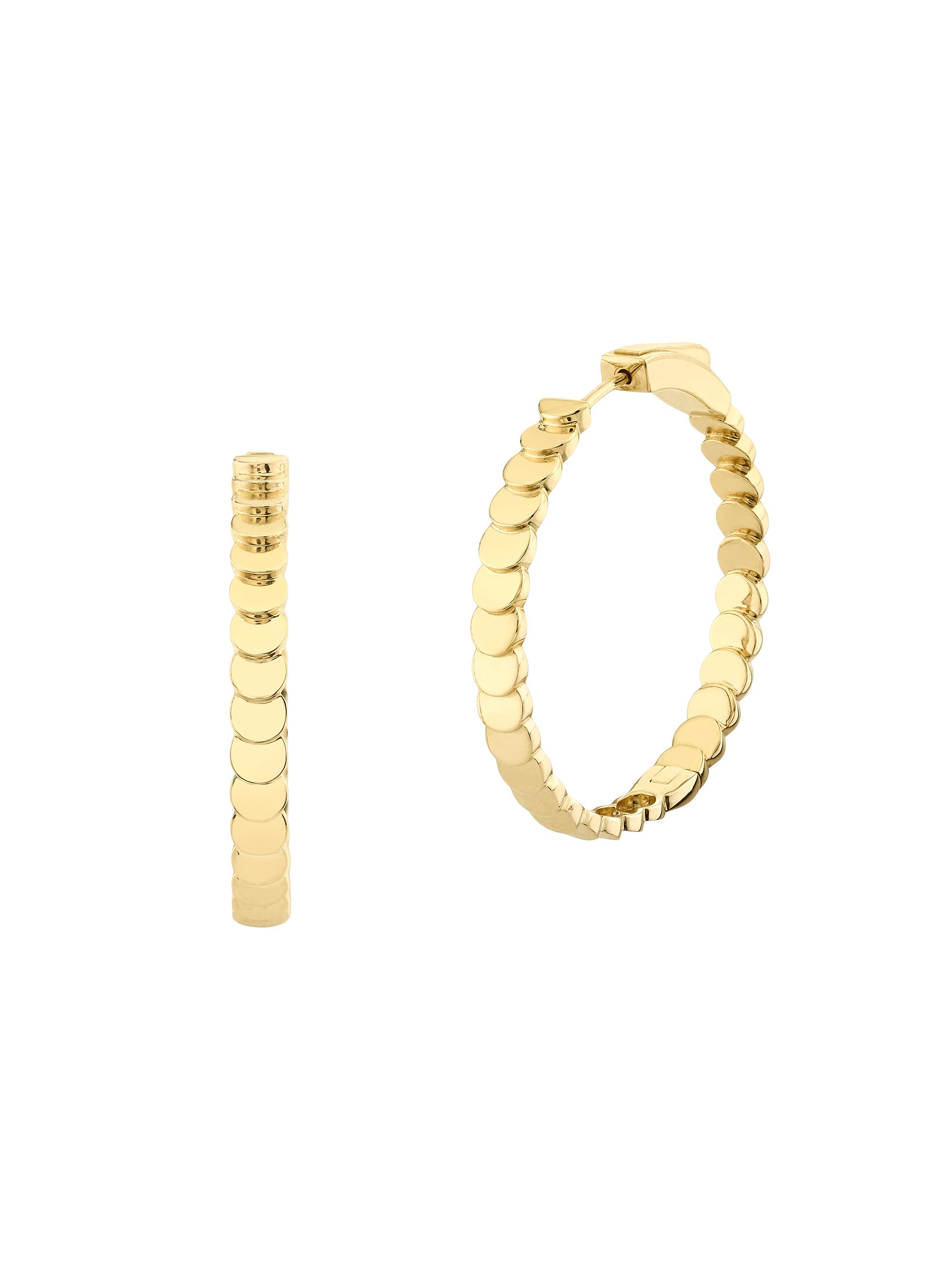 Anita Ko Women's Luna  18K Yellow Gold Hoops - Yellow Gold