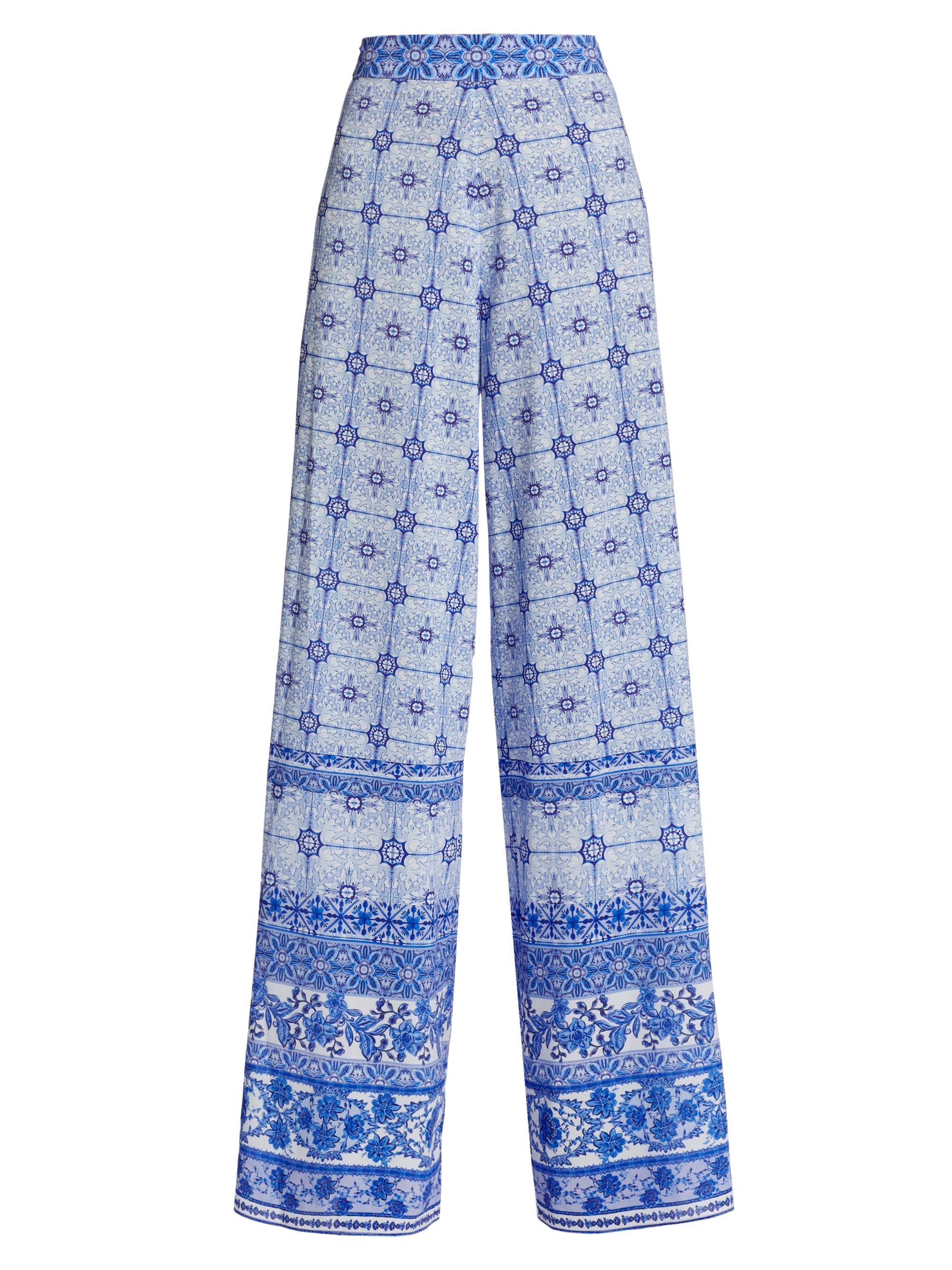 ALICE + OLIVIA Athena Floral Wide-Leg Pants | Saks Fifth Avenue