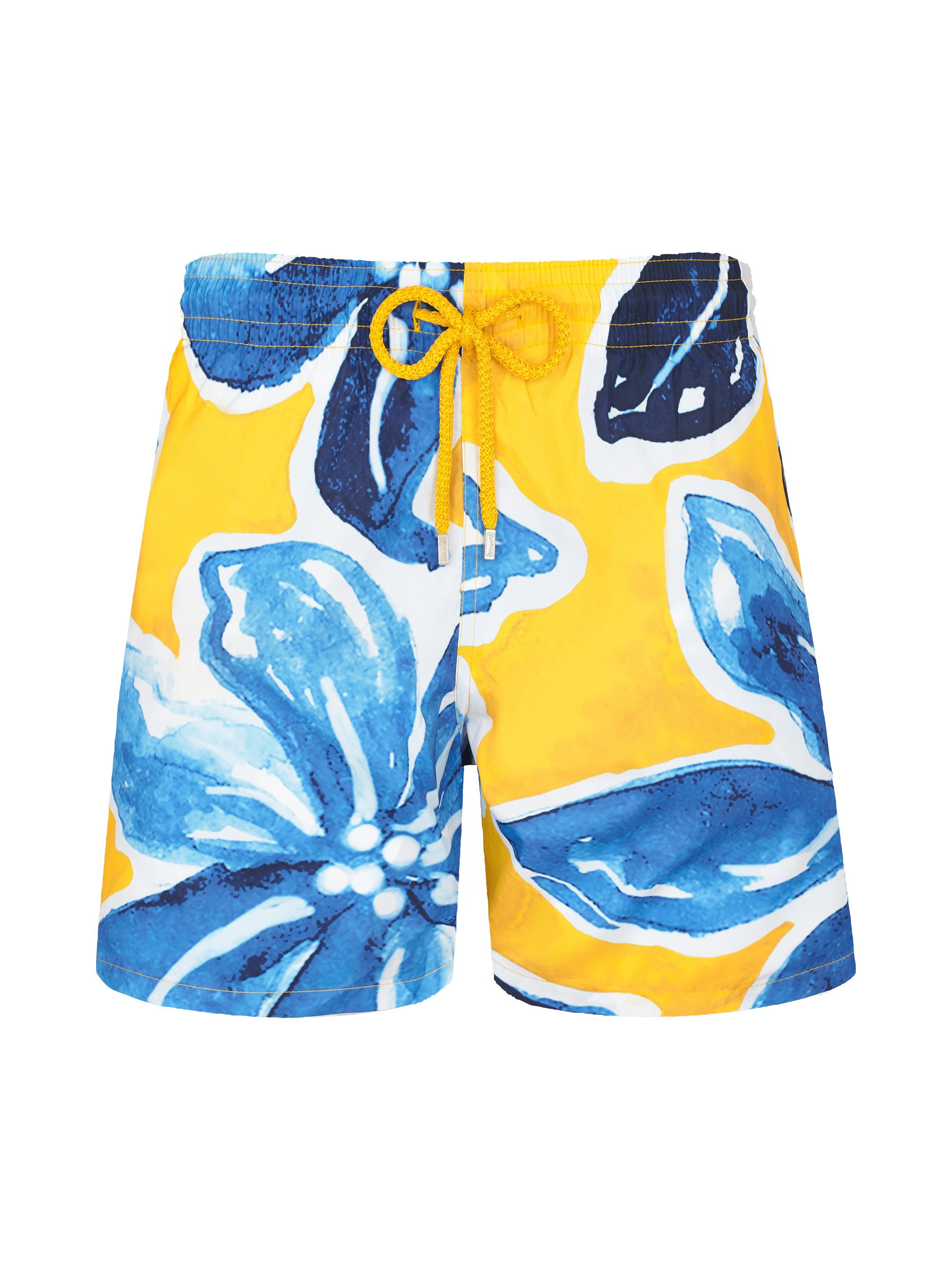 Vilebrequin Men's Raiatea Painterly Floral Swim Shorts - Soleil
