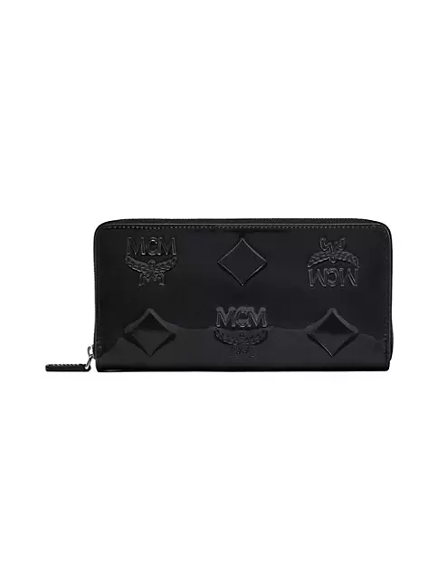 Large Aren Embossed Patent Leather Wallet
