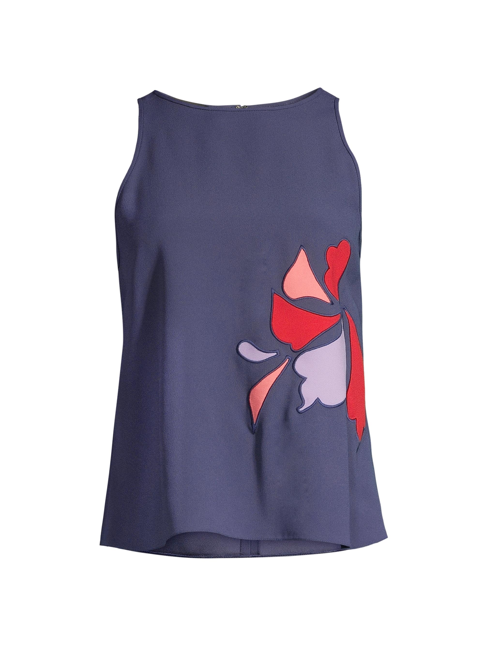 Emporio Armani Women's Petal Sleeveless Top - Blue