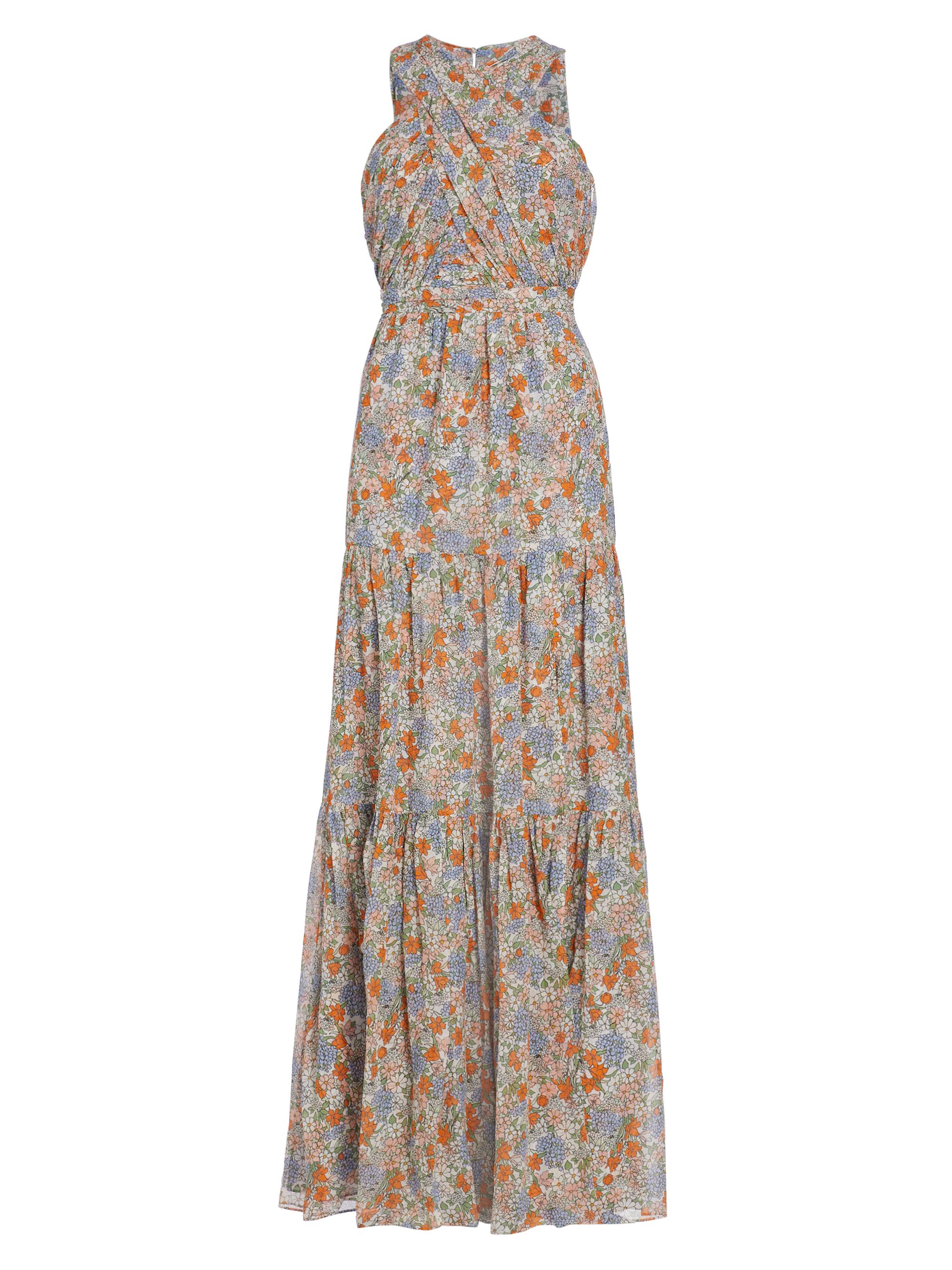 Veronica Beard Women's Florencia Crisscross Maxi Dress - Off White Multi