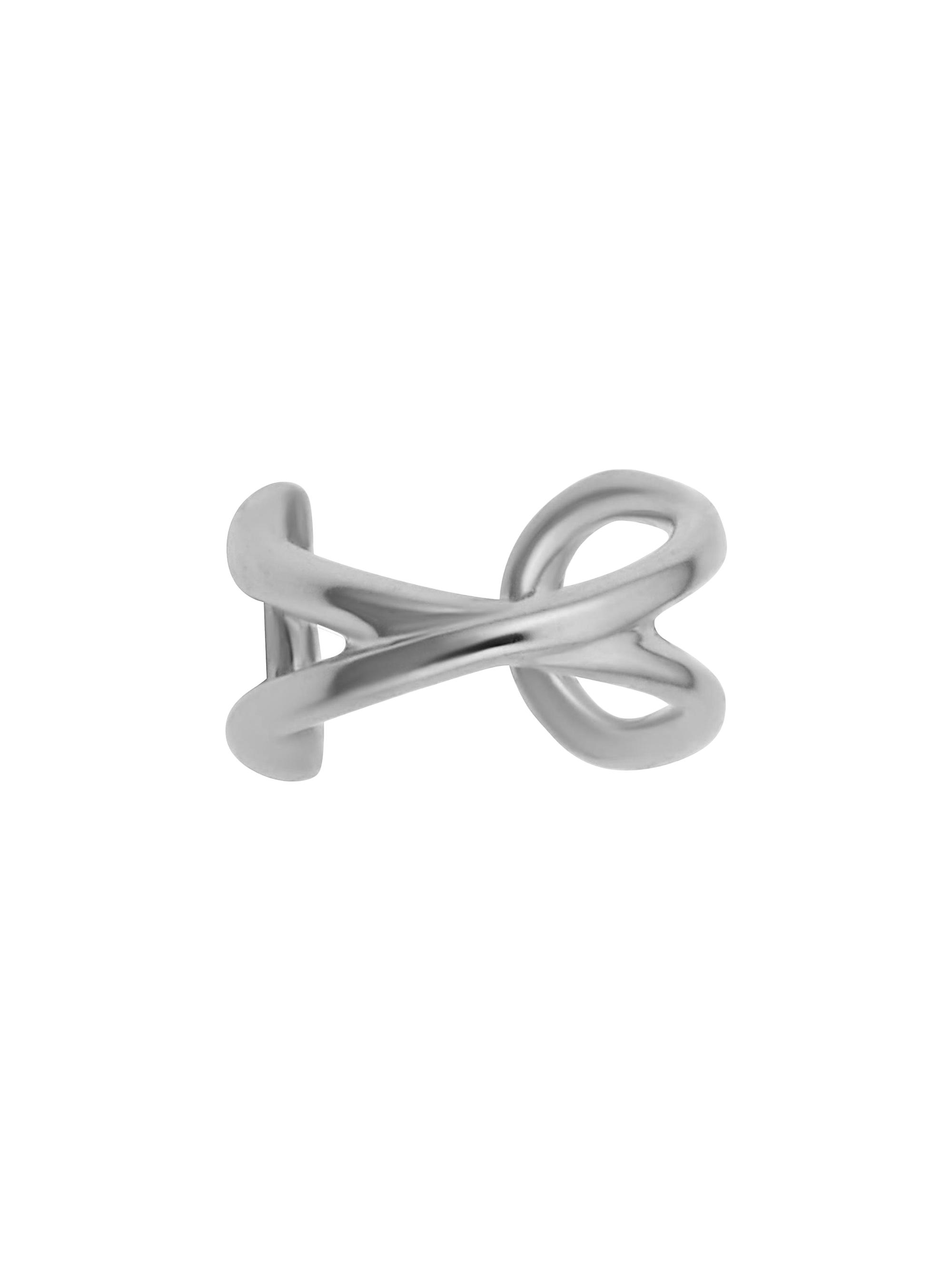 Oradina Women's 14K White Gold West Side Ear Cuff - White Gold