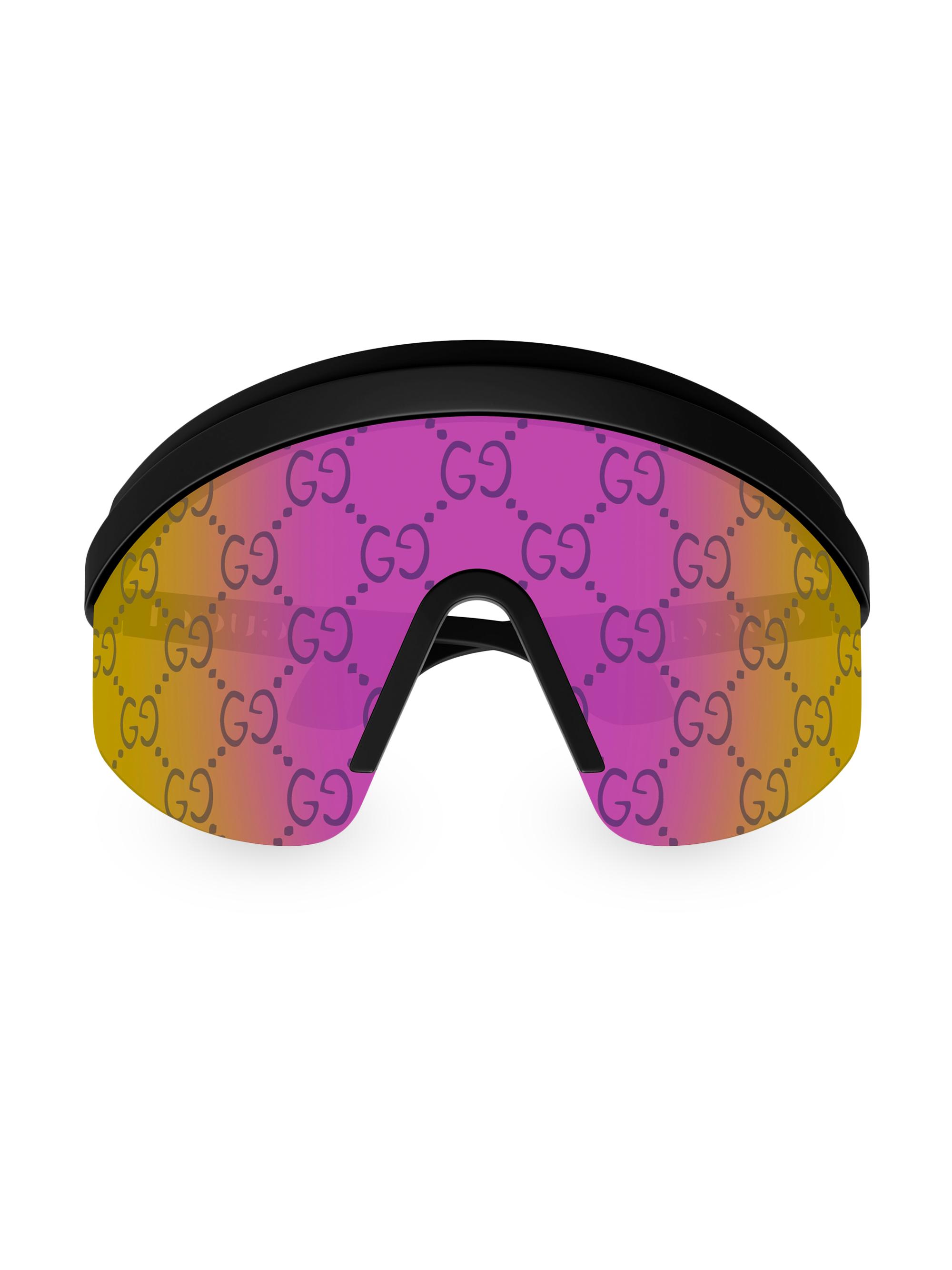 Gucci Guccissima 99MM Mask Sunglasses | Saks Fifth Avenue