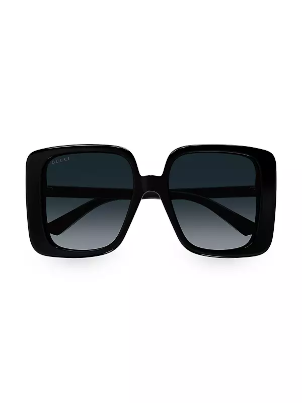 80S Monocolor 55MM Butterfly Sunglasses