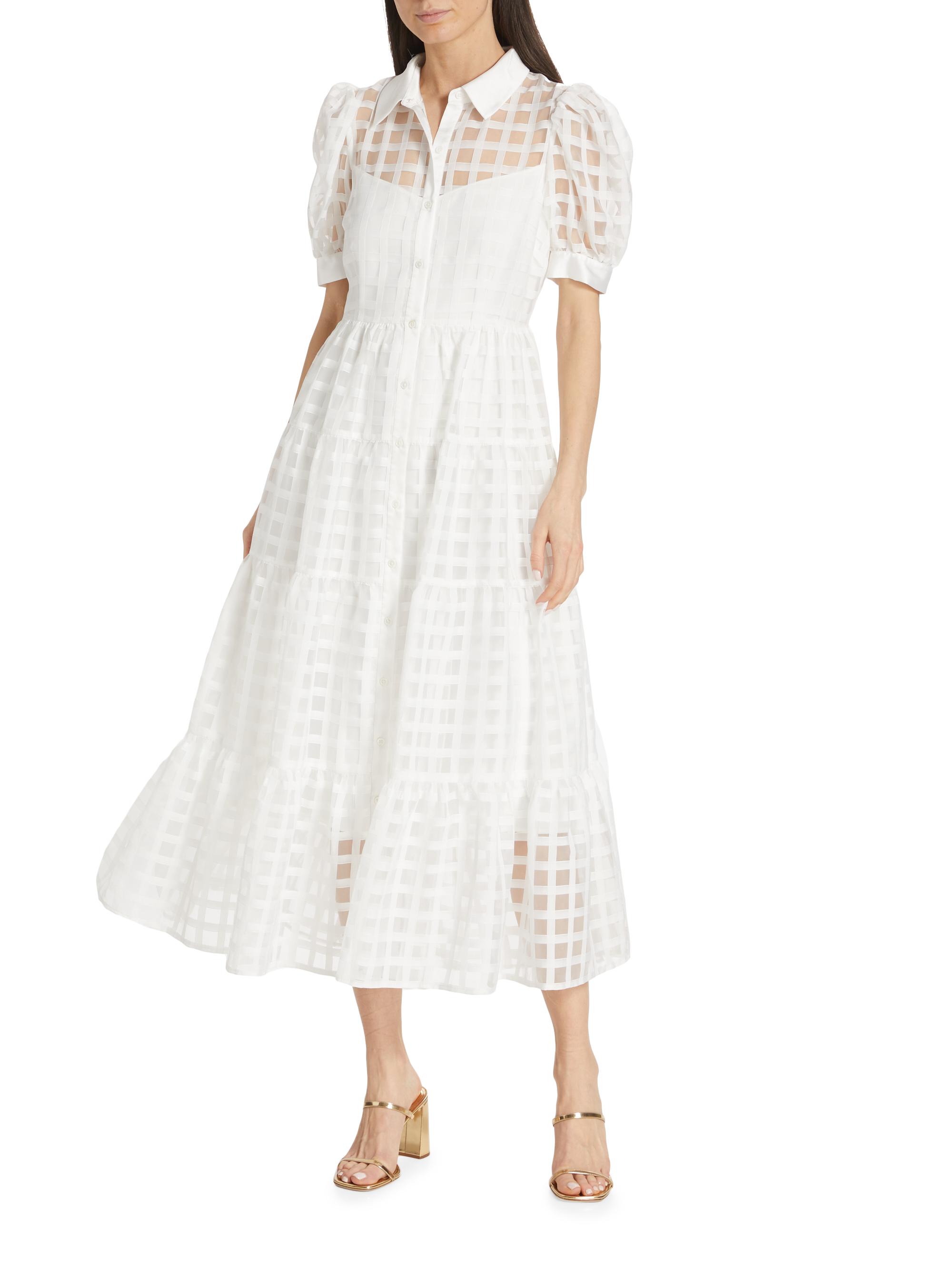 midi a line wedding dress Civil Lace Wedding Dress Ruta Midi 14 US (46 EU) / Off-white