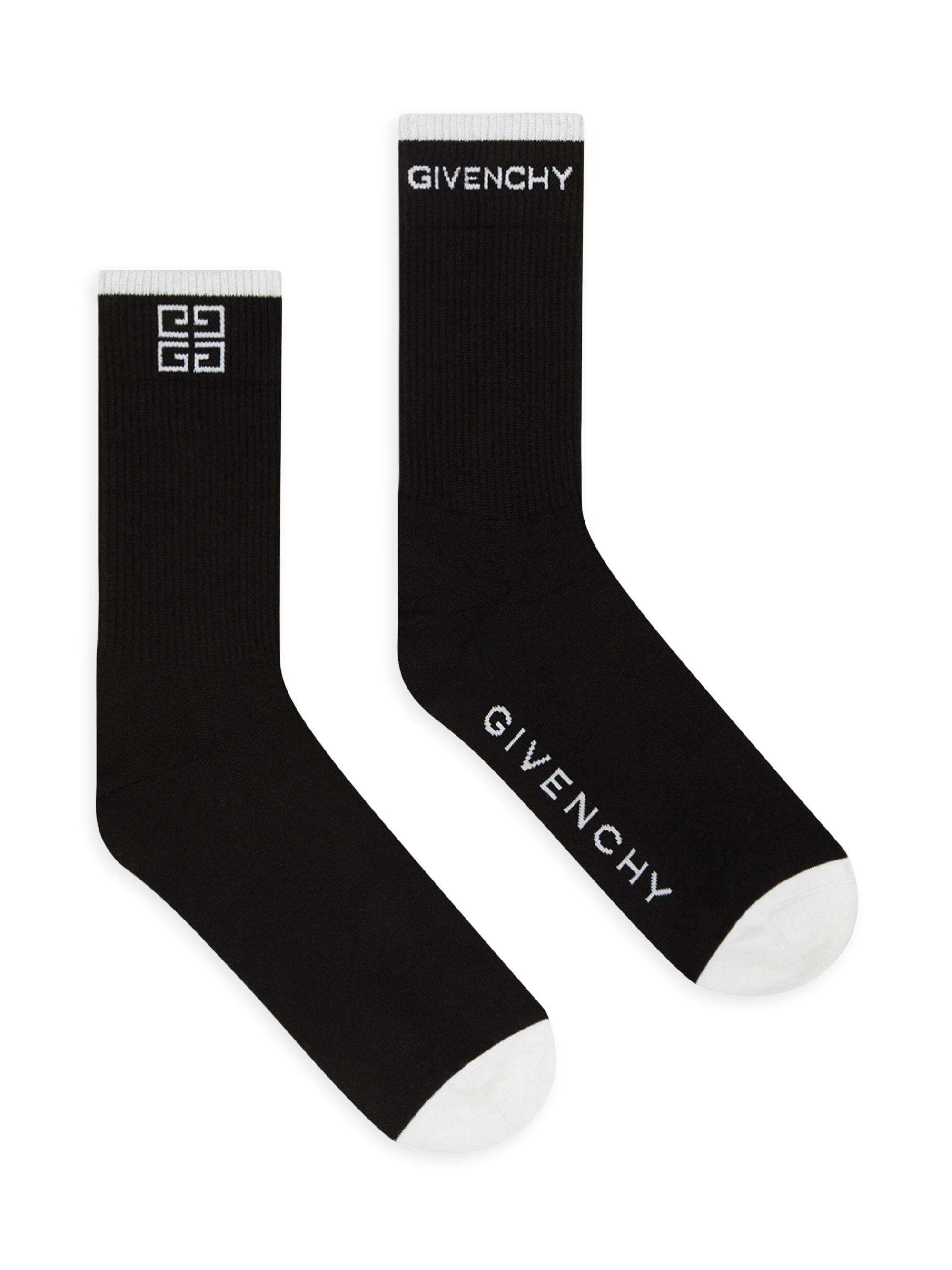 GIVENCHY ジバンシー 靴下 ロゴデザイン ソックス 4G ブラック　特価 GIVENCHY 【並行輸入品】GIVENCHY ジバンシー 靴下 ロゴデザイン