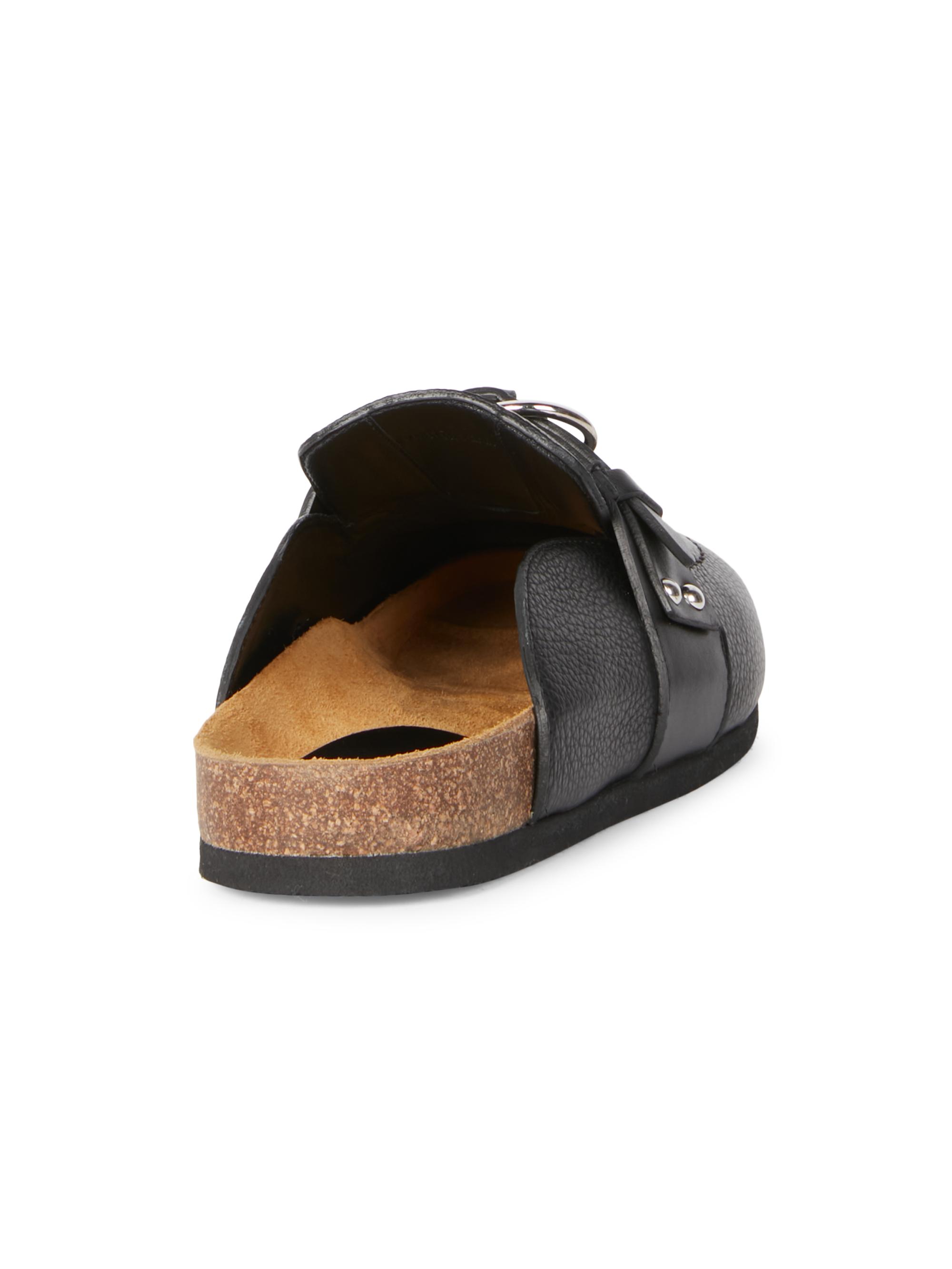 JW Anderson Lock-Detailed Leather Mules | Saks Fifth Avenue