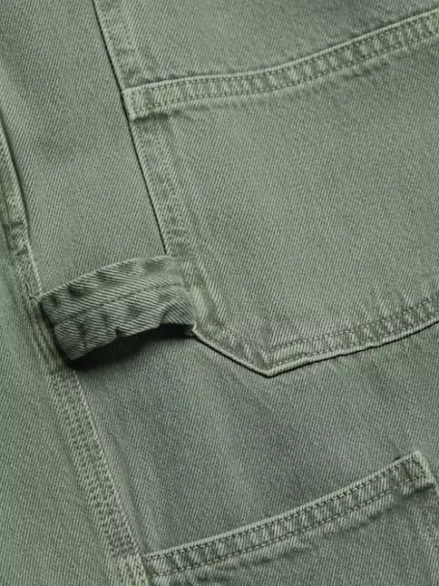 Monogram Detail Carpenter Denim Pants - Ready to Wear