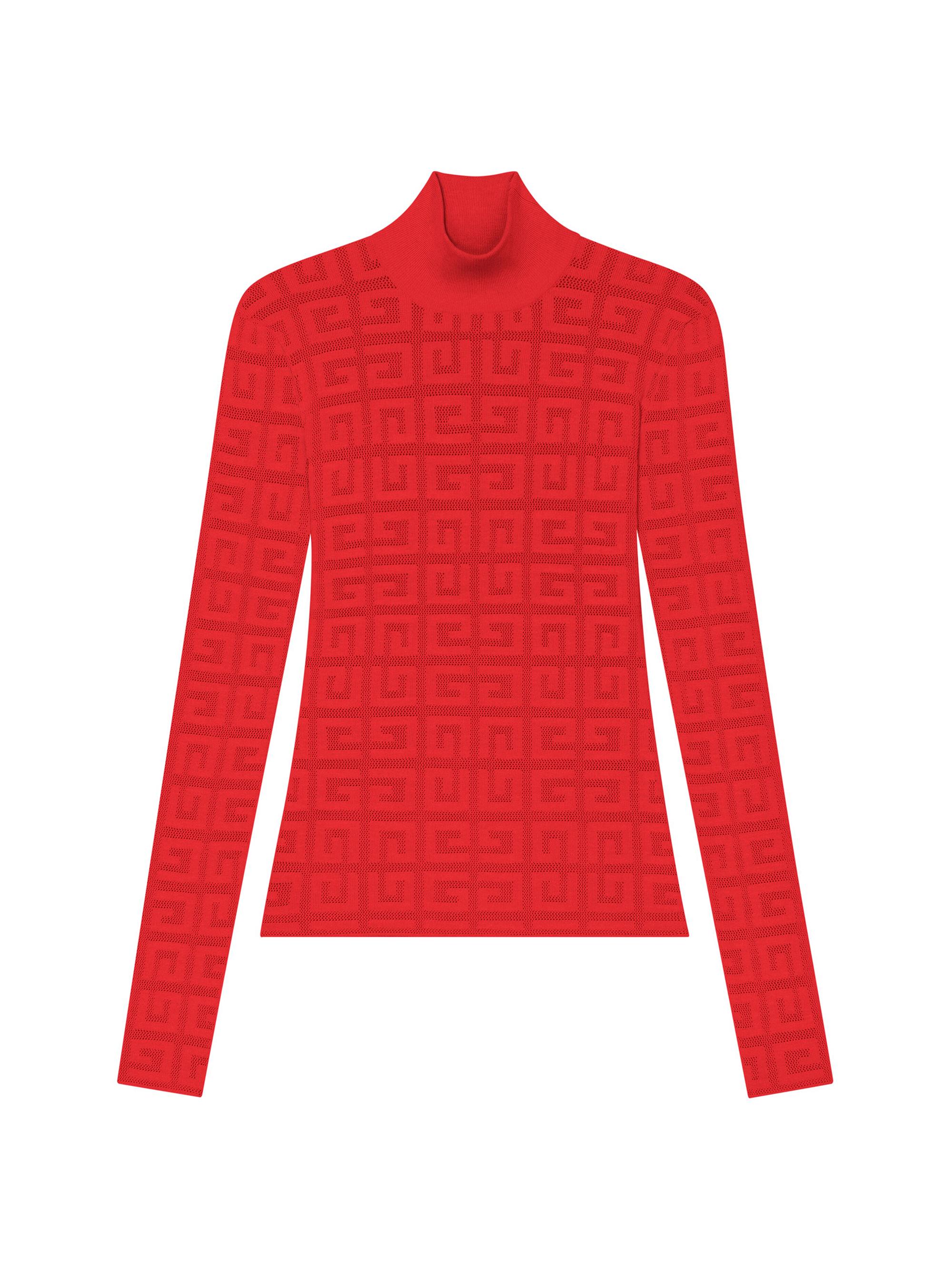 Givenchy Women's Lace Monogram Sweater - Red