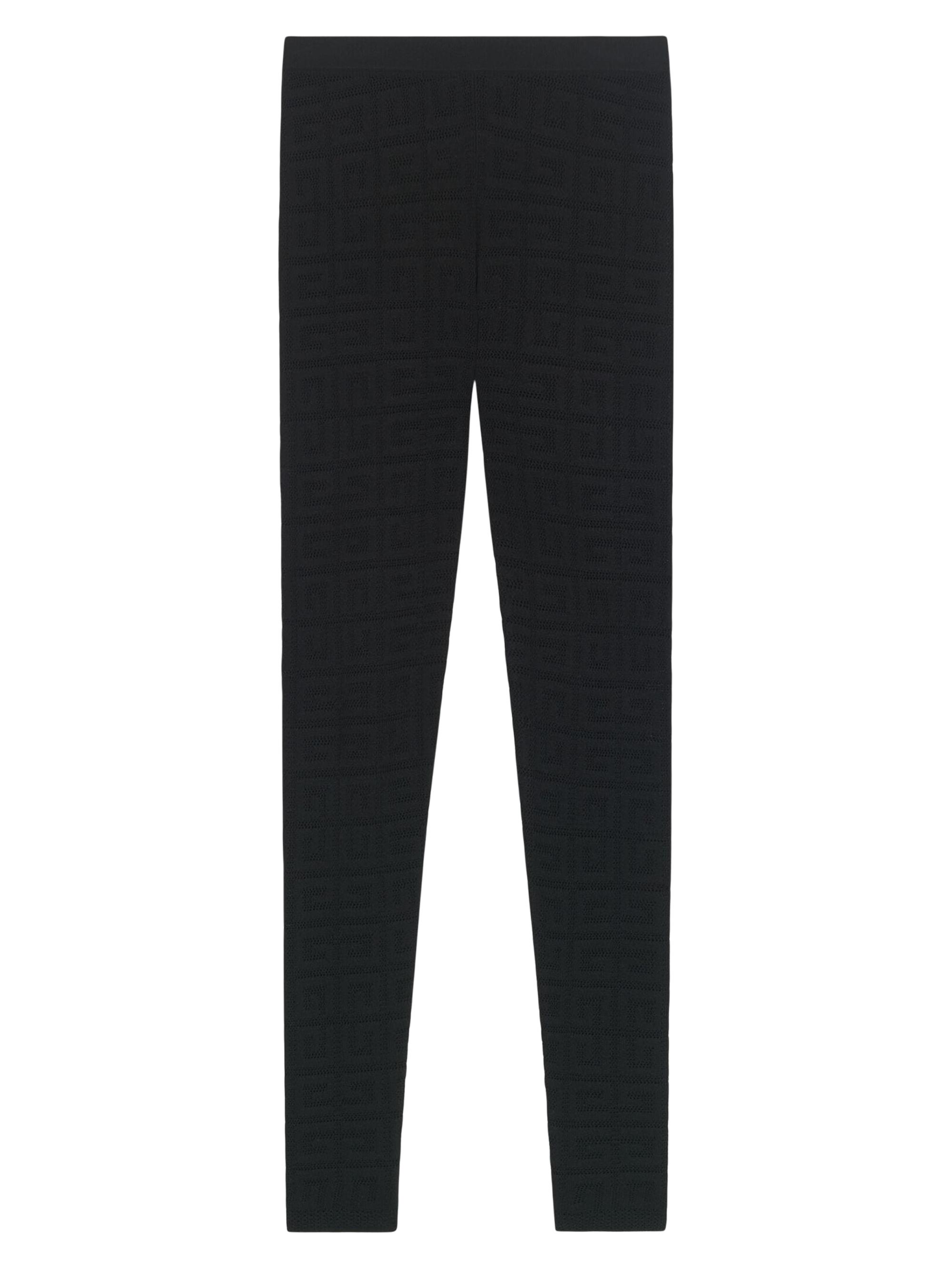 Givenchy Women's Legging Pants In 4G Jacquard - Black