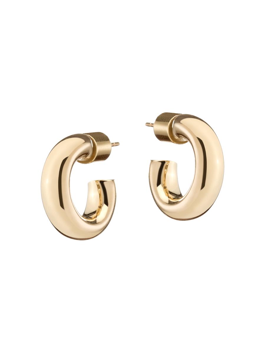 Jennifer Fisher Michelle 14K-Gold-Plated Micro Huggie Hoop