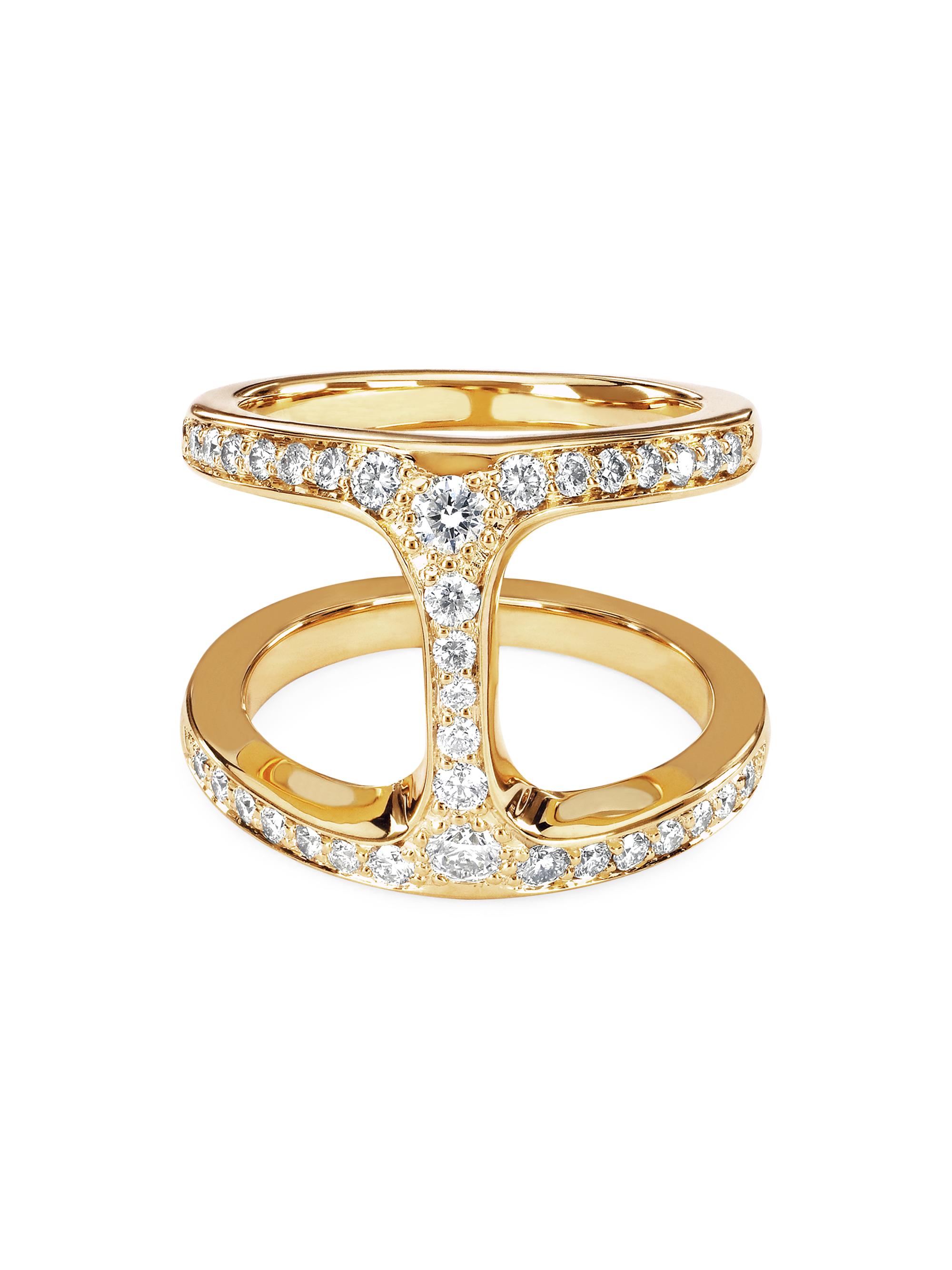 Hoorsenbuhs Women's Dame Phantom 18K Yellow Gold & 0.65 TCW Diamond Ring - Yellow Gold