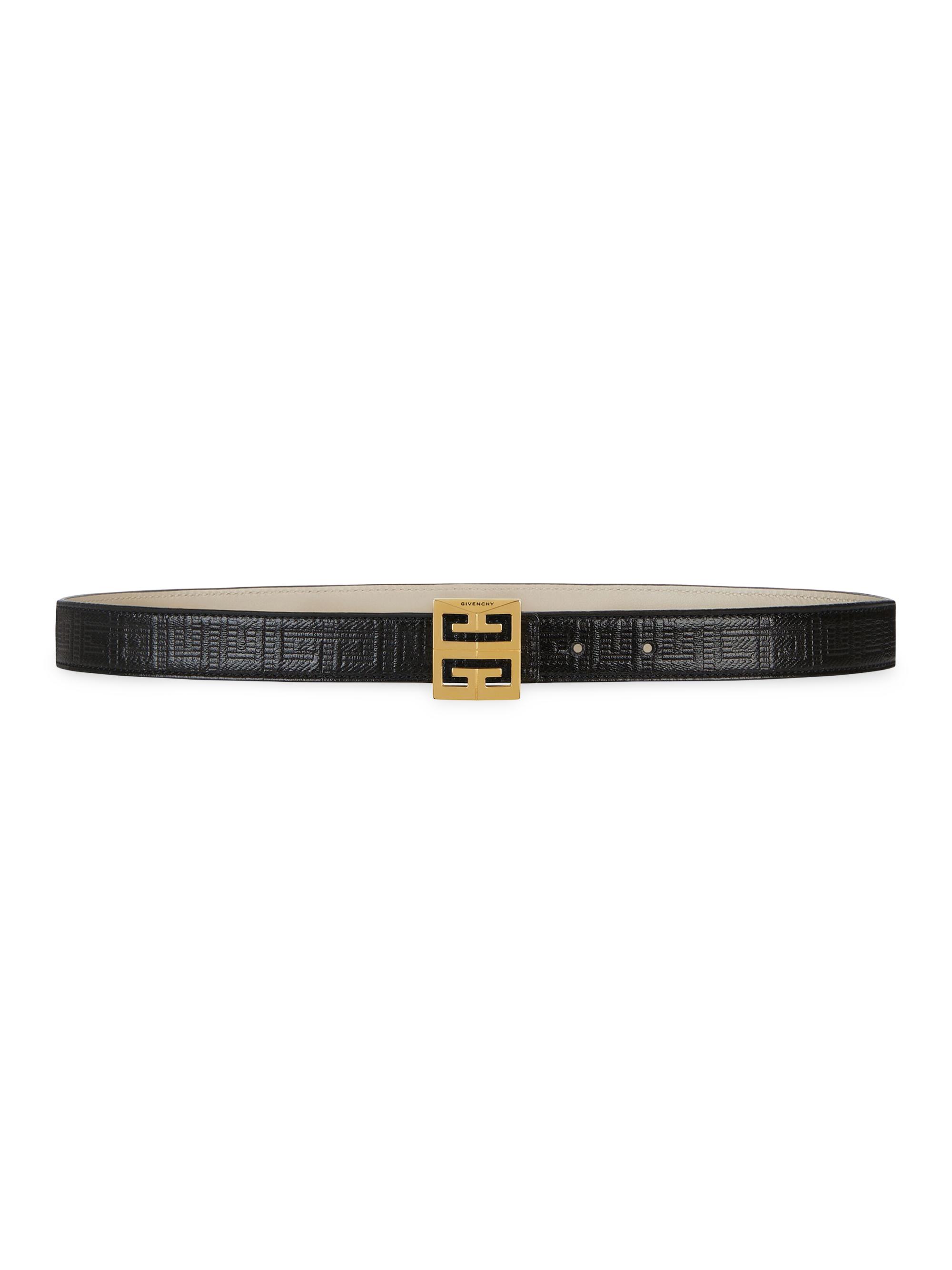 Givenchy Women's 4G Reversible Belt in Coated Canvas - Black
