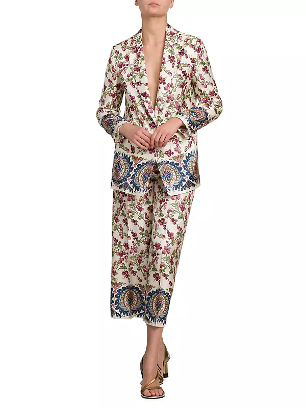 Shop Etro Silk Berry Blazer | Saks Fifth Avenue Shop Etro Silk Berry Blazer | Saks Fifth Avenue