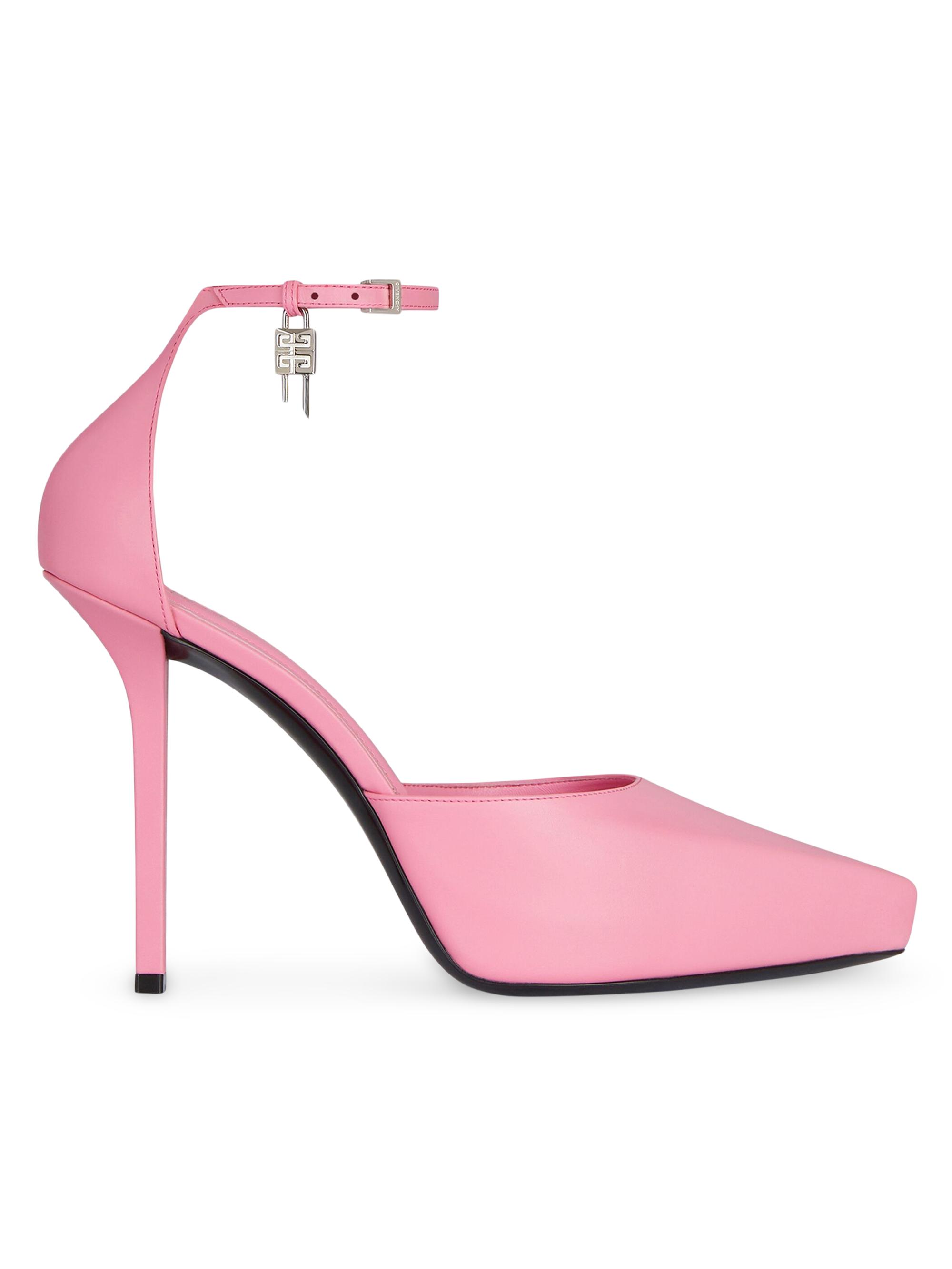 Givenchy Women's G-Lock Platform Pumps in Leather - Pink