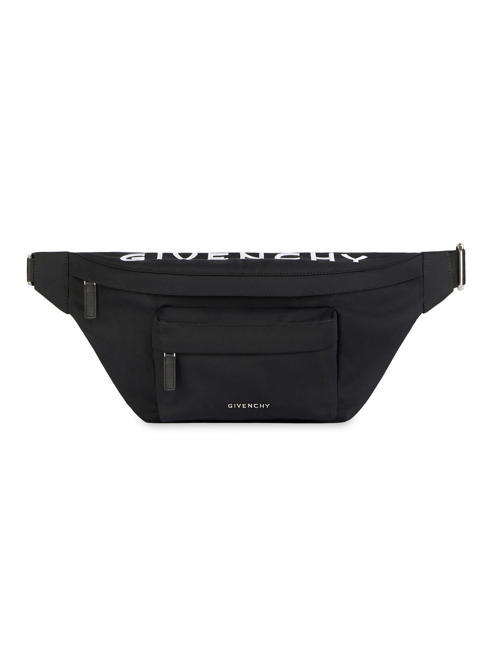 Givenchy Men's Essential U Nylon Logo Bumbag - Black
