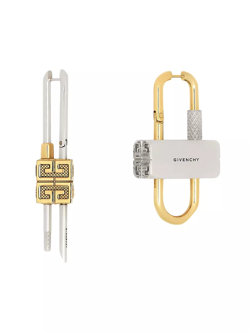 Mis-Matched Lock Earrings