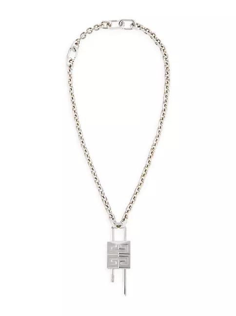 Lock Chain Necklace in Silver - Givenchy