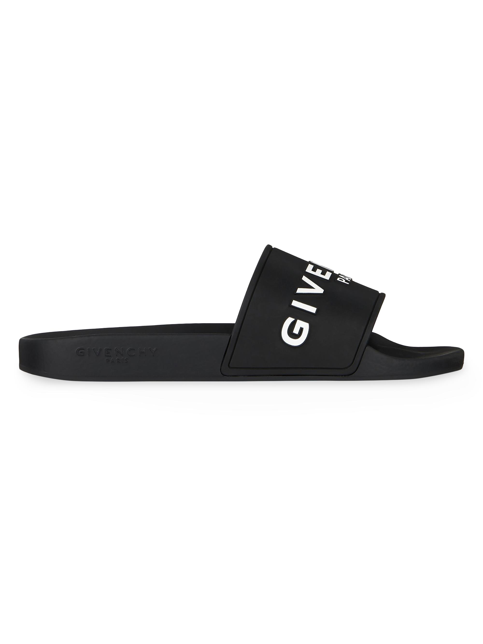 Givenchy Men's Logo Pool Slide Sandals - Black