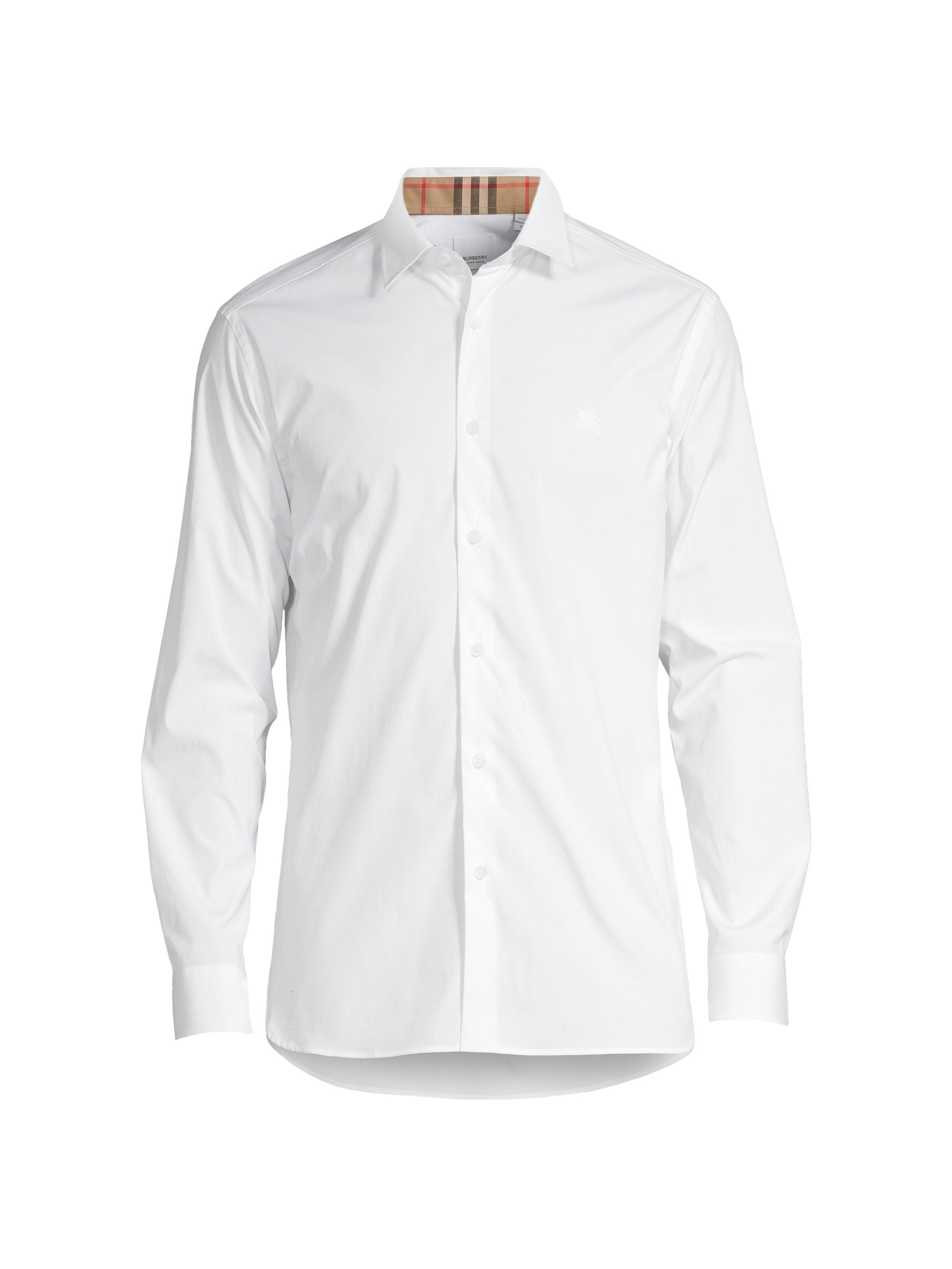 Burberry Men's Sherfield Button-Front Shirt - White