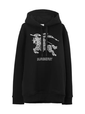 Burberry Cotton Hoodie Black