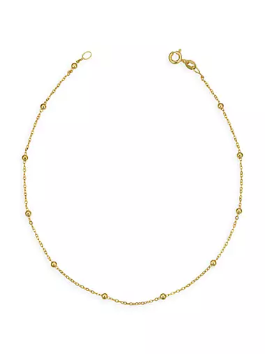 14K Yellow Gold Have a Ball Anklet