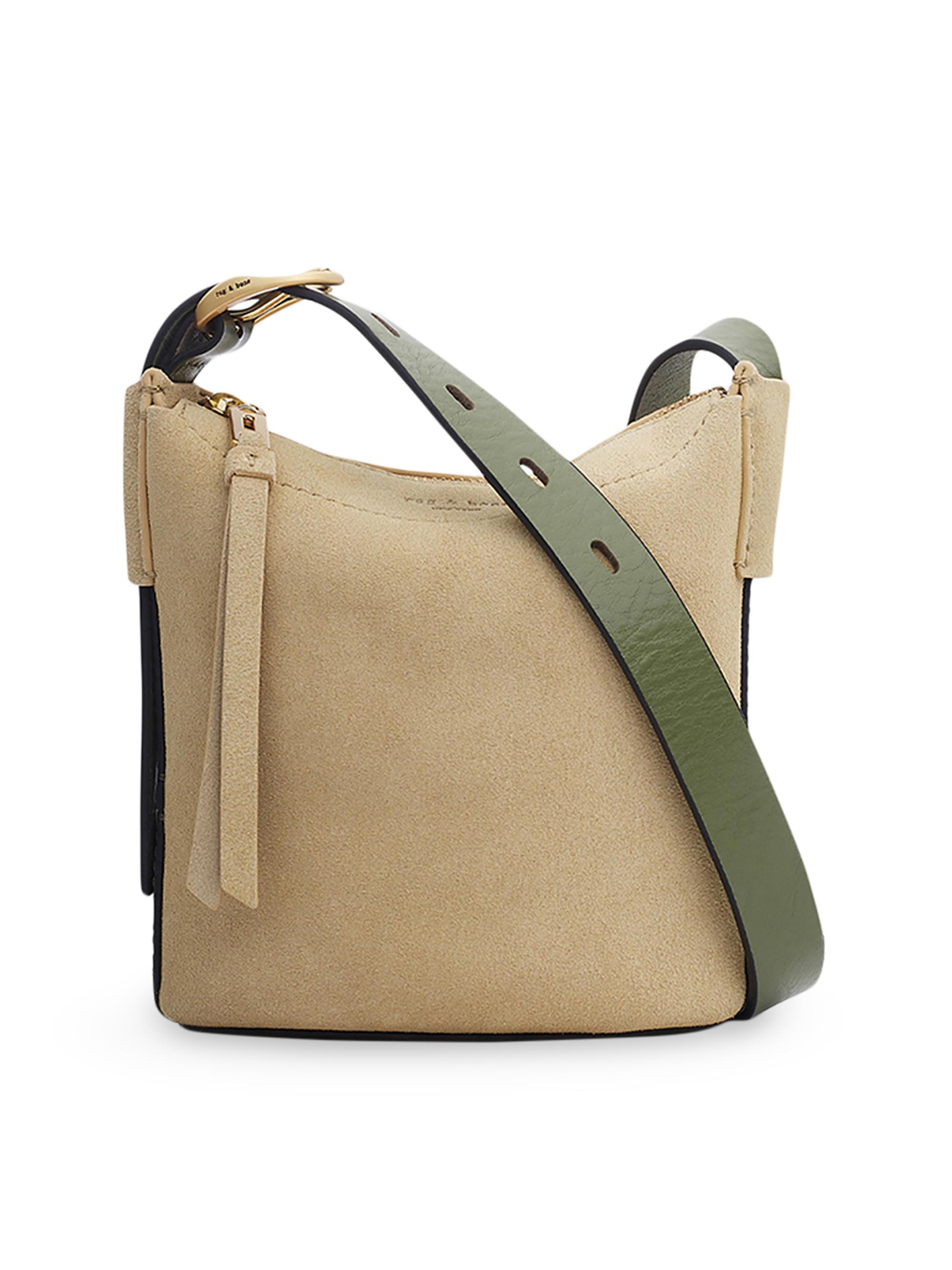 rag & bone Women's Mini Belize Suede Bucket Bag - Beige
