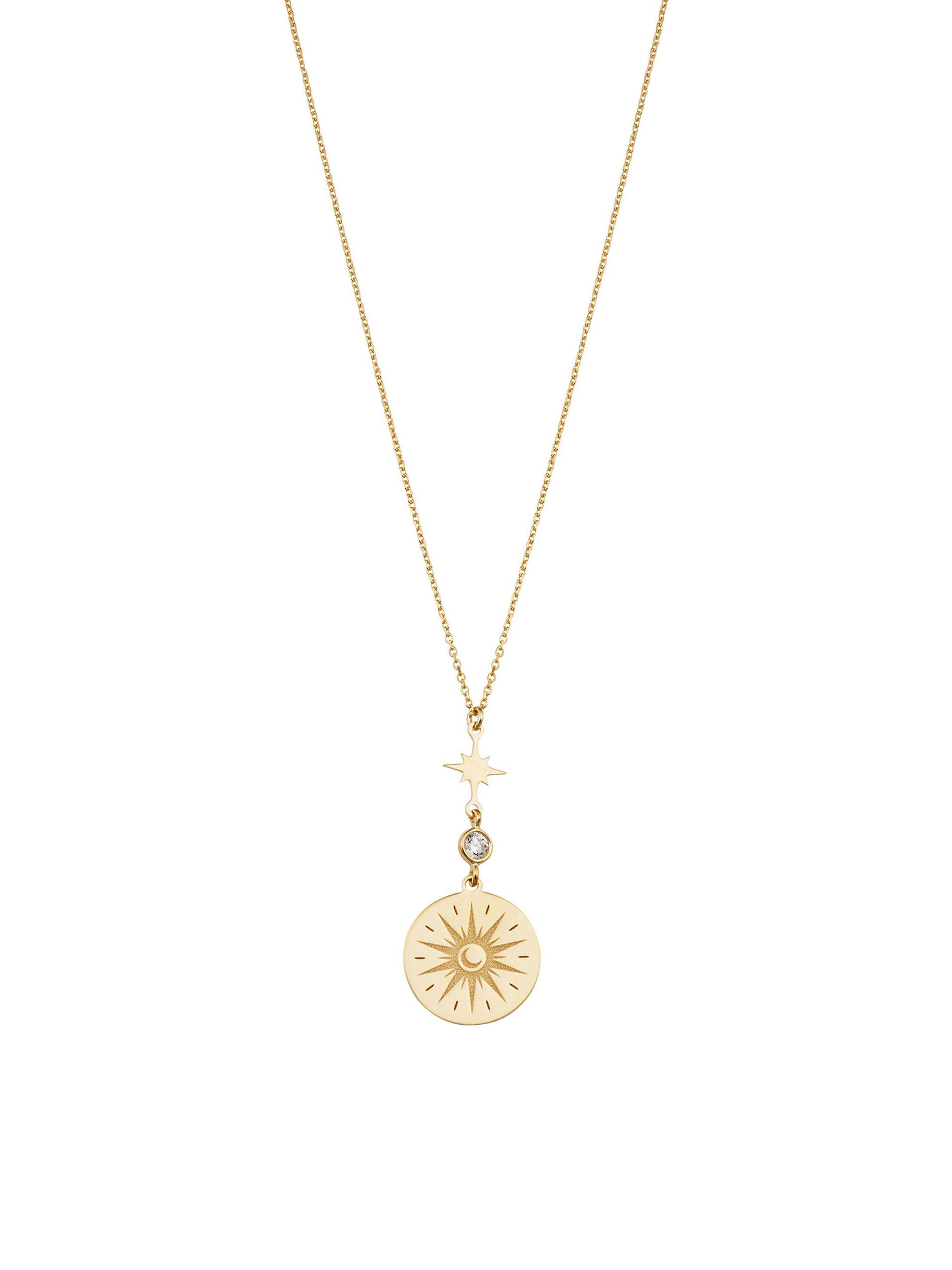 Oradina Women's 14K Yellow Gold Summer Solstice Pendant Necklace - Yellow Gold