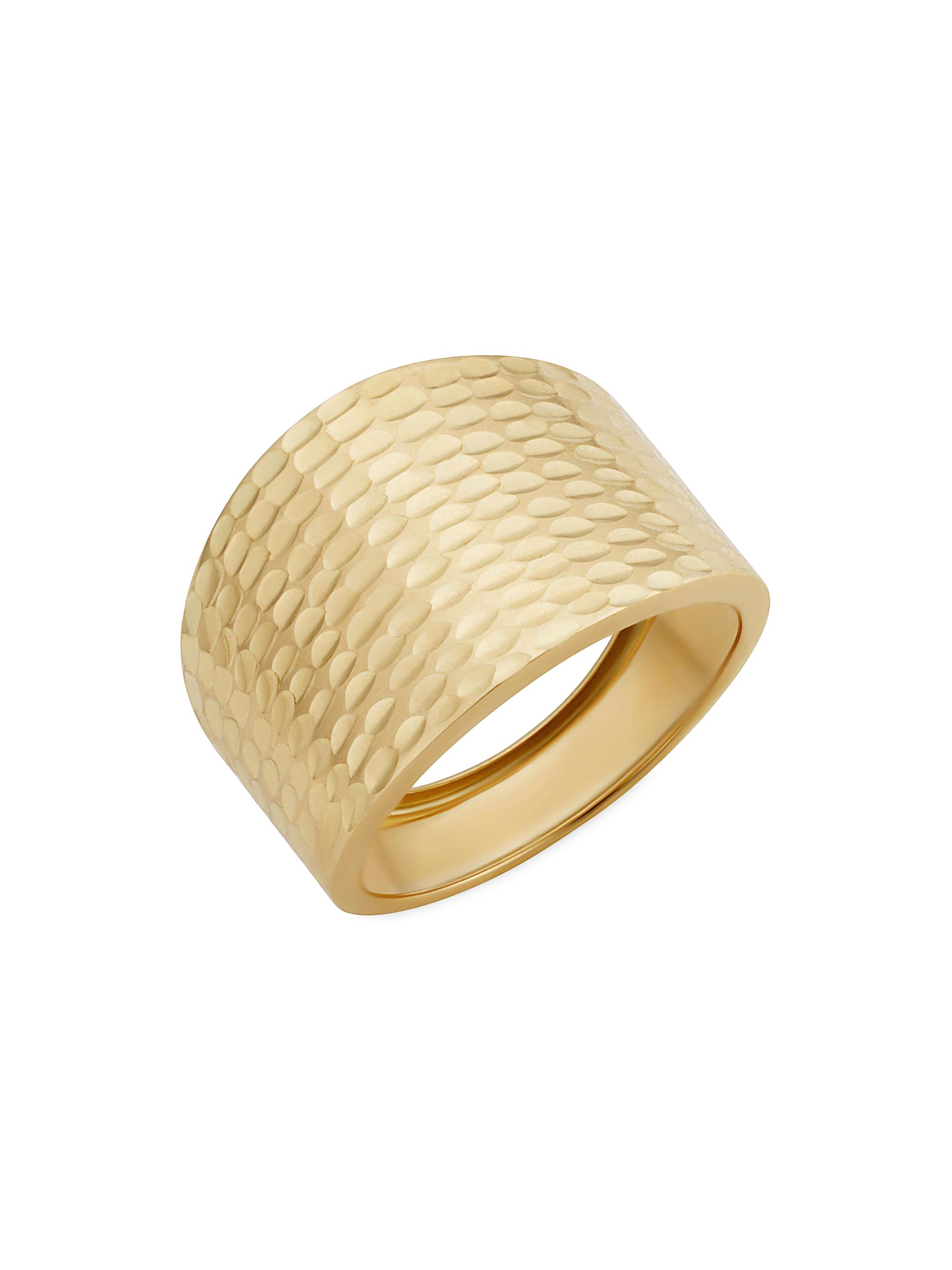 Oradina Women's 14K Yellow Gold Mid-Century Band Ring - Yellow Gold