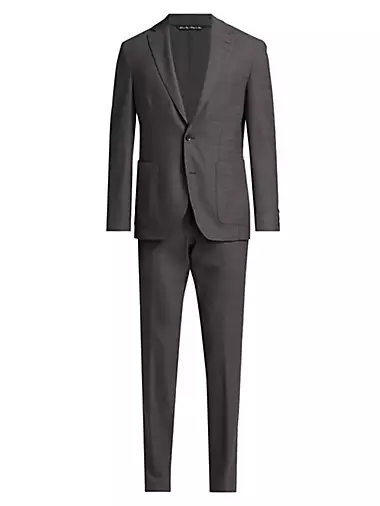 Slim-Fit Wool Single-Breasted Suit