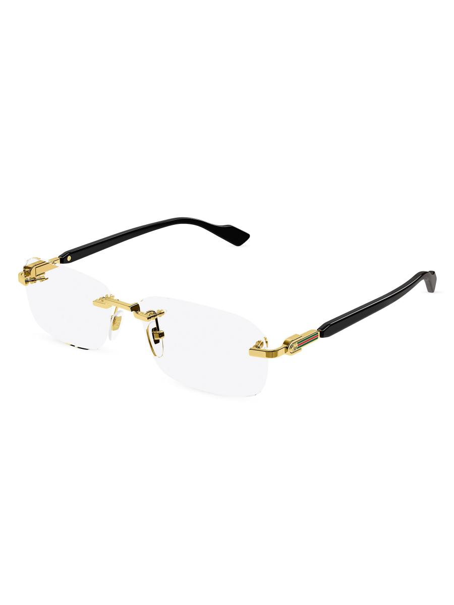 小物 archive GUCCI rimless eyewear GUCCI EYEWEAR Rectangular-Frame Rimless Silver-Tone