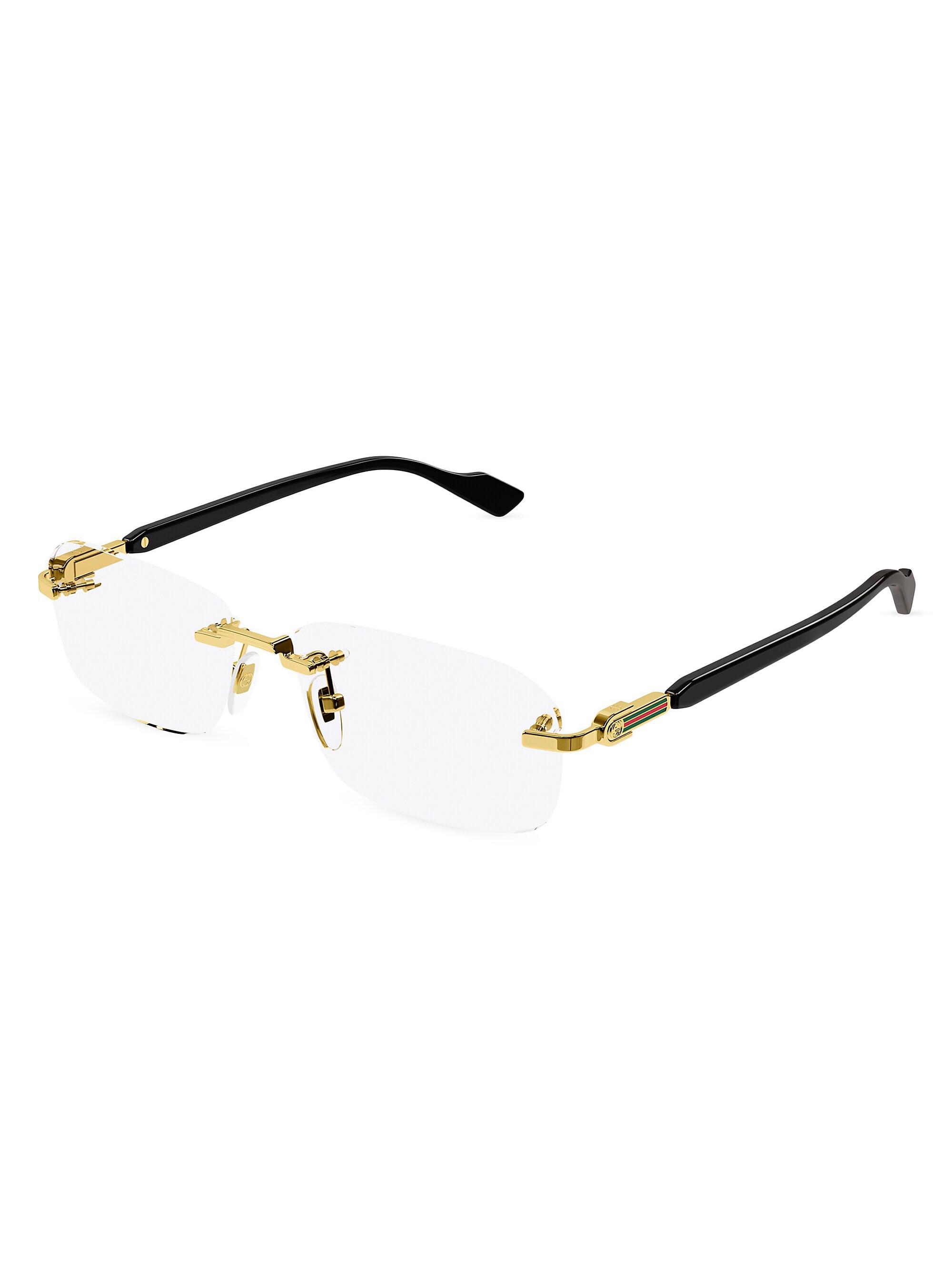 小物 archive GUCCI rimless eyewear Gucci 125th Street 55MM Rimless Optical Glasses | Saks Fifth Avenue