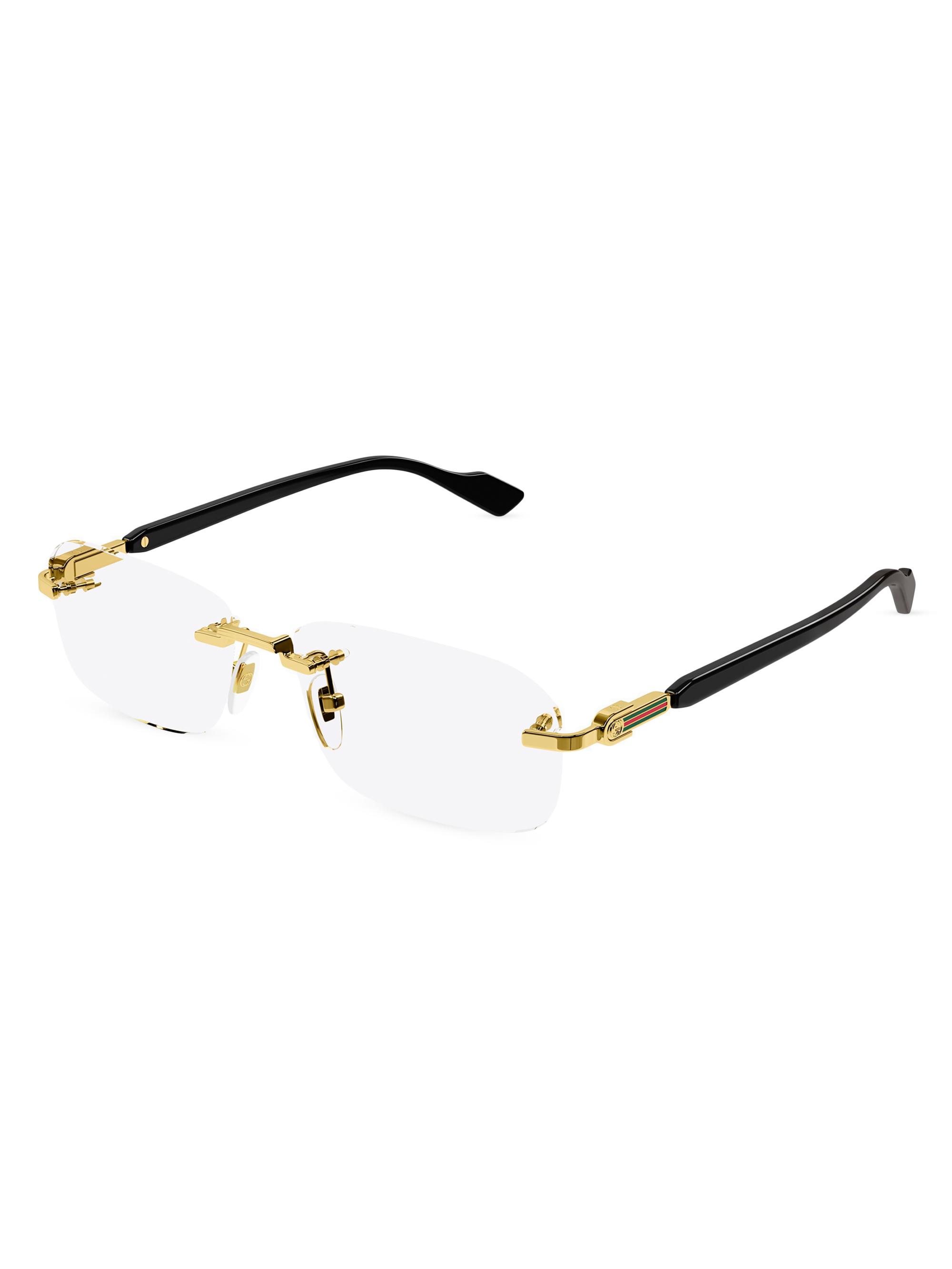小物 98ss archive gucci rimless eyewear Gucci Eyewear Rimless rectangle-frame Sunglasses | Black