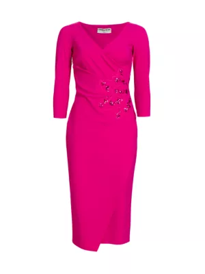 Shop Chiara Boni La Petite Robe Carera Sequin Wrap Midi-Dress | Saks Fifth  Avenue