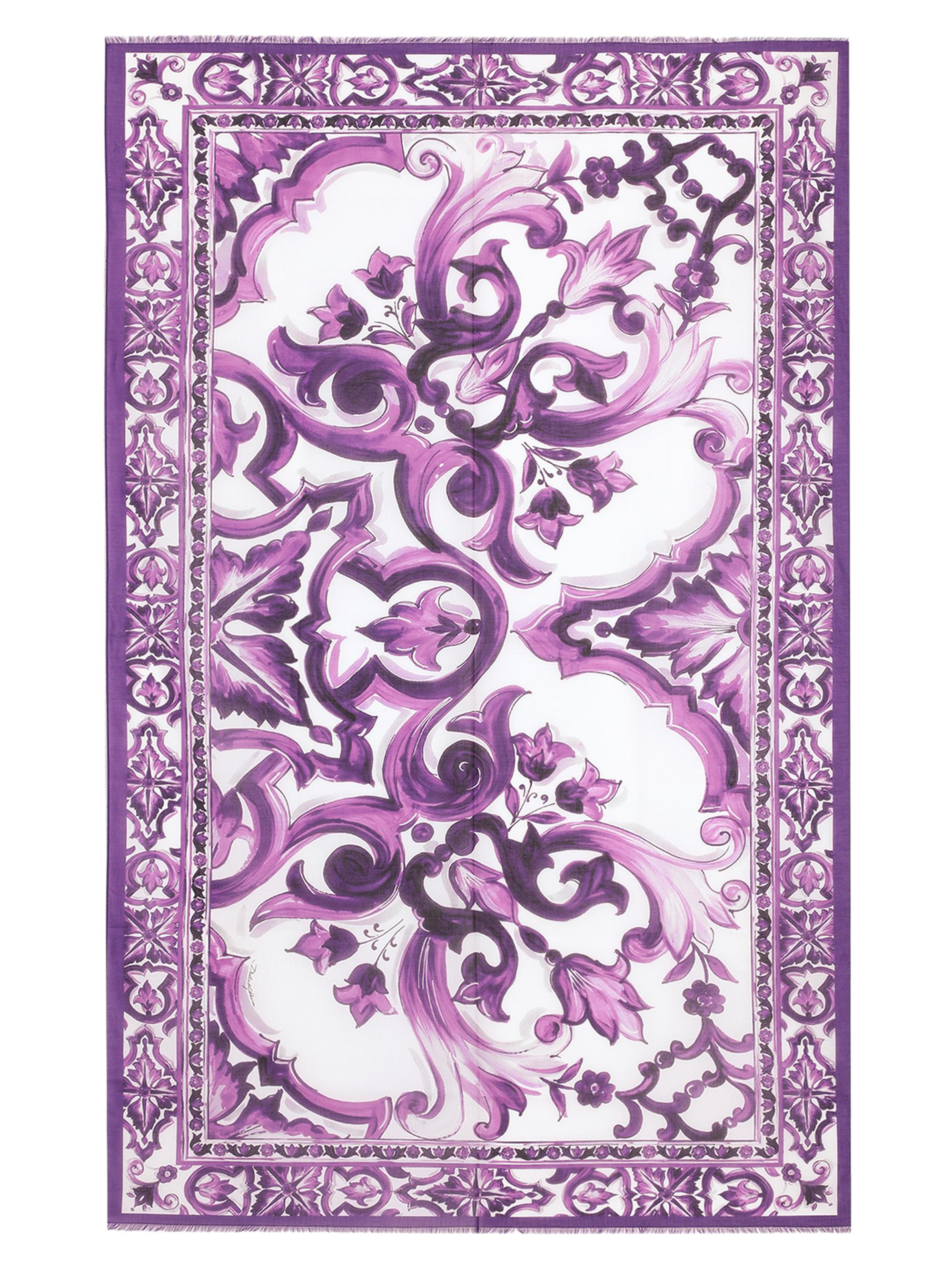 Dolce & Gabbana Women's Painterly Batista Sarong - Maiolica Viola